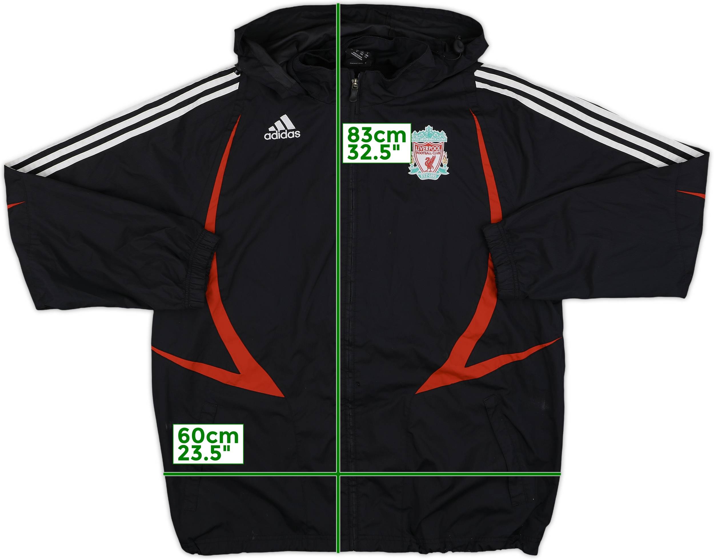 2007-08 Liverpool adidas Hooded Track Jacket - 8/10 - (L/XL)