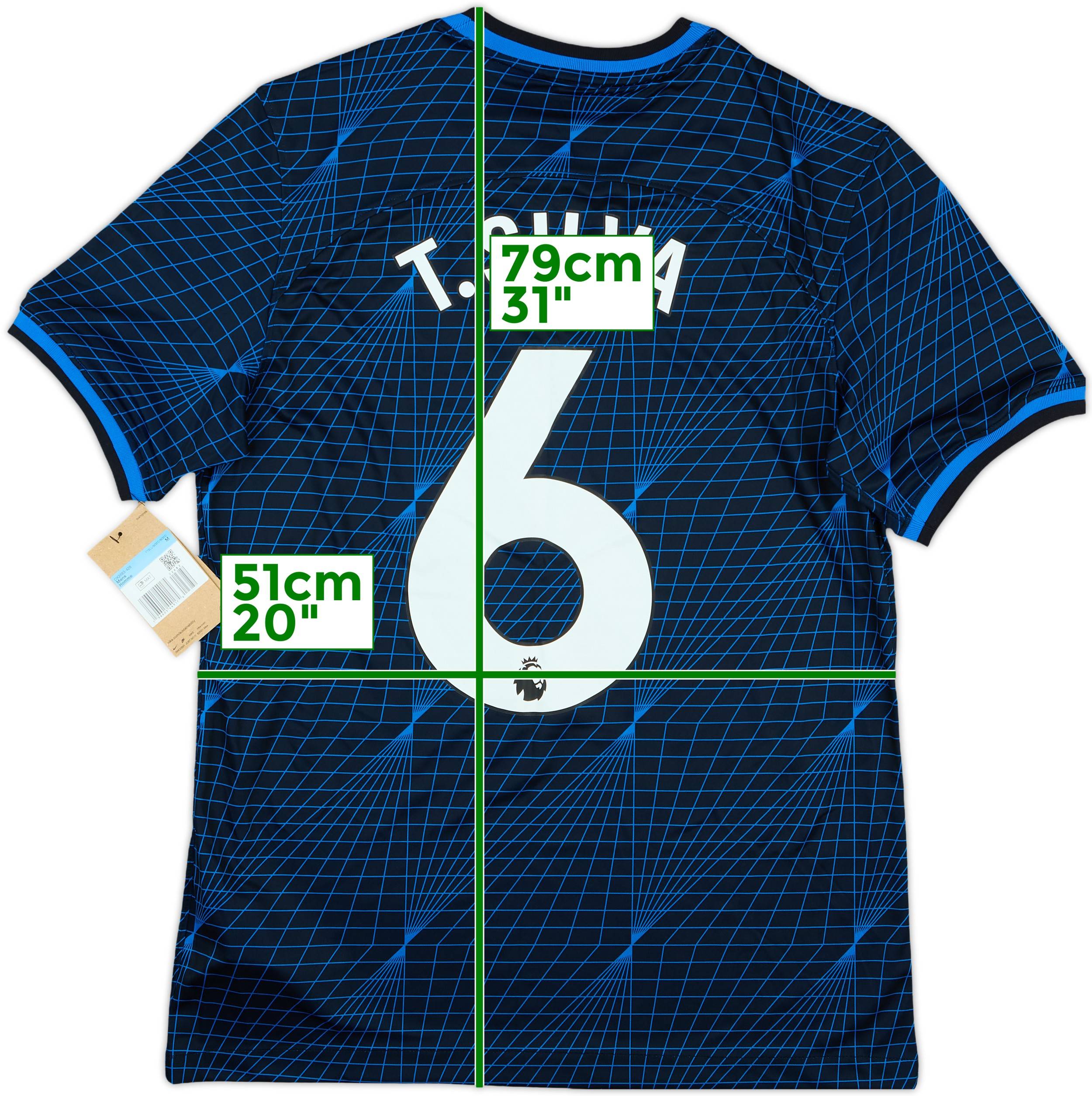2022/23 Chelsea Authentic Home Jersey #6 T. Silva 2XL Nike