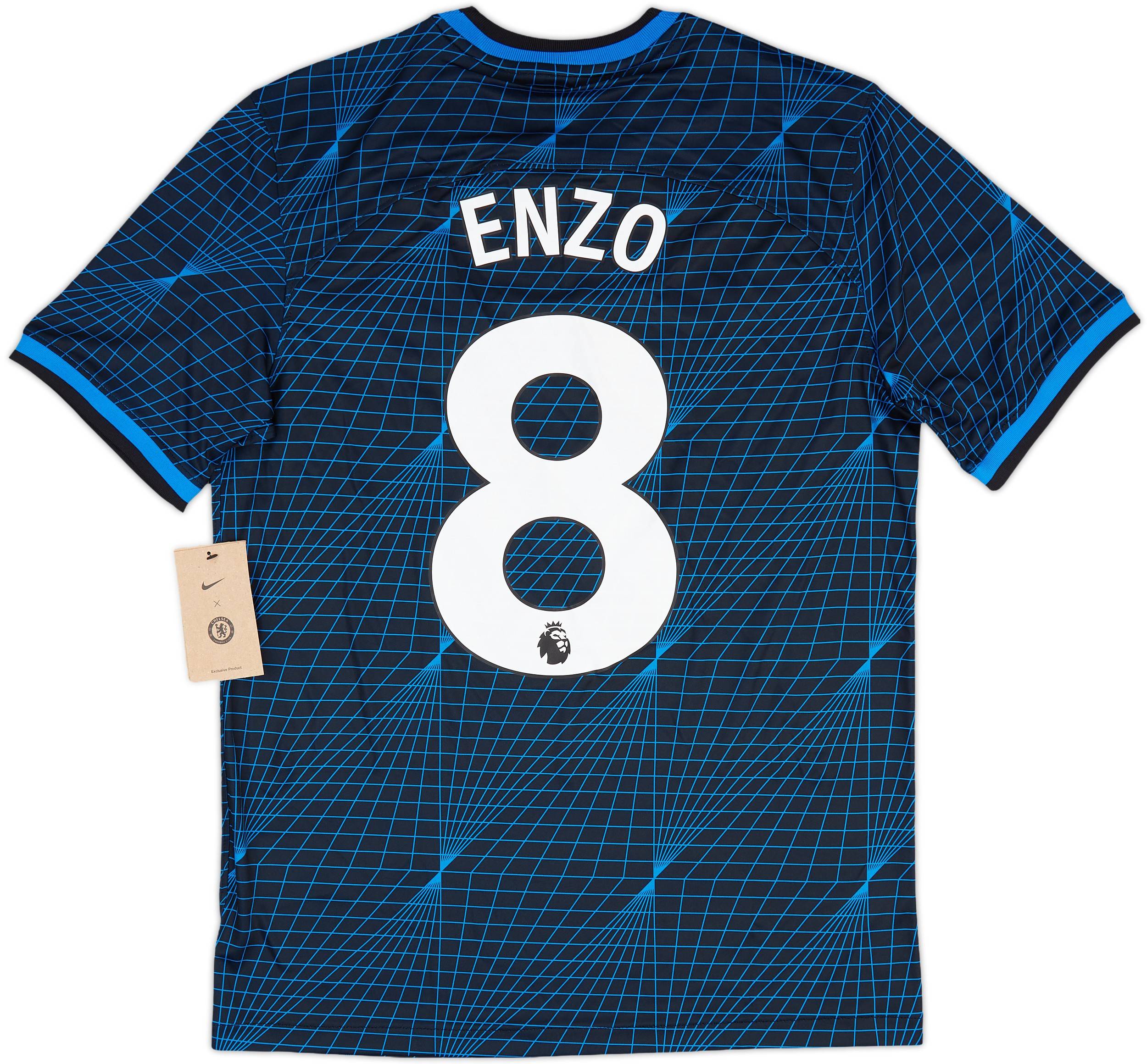 超歓迎 2023-24 Chelsea Away Shirt Enzo #8 (M) ウェア
