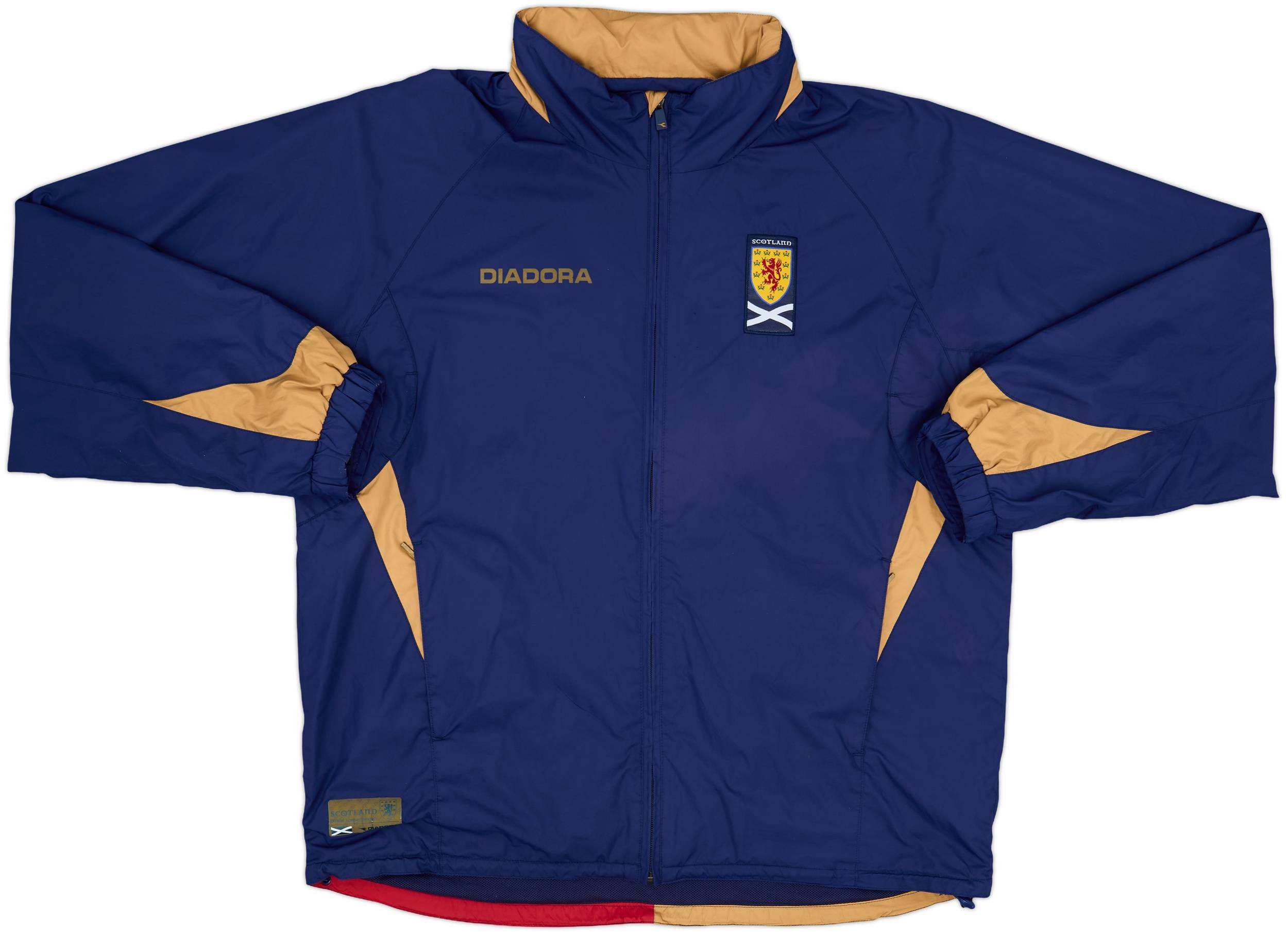2006-08 Scotland Diadora Hooded Rain Jacket - 8/10 - (XL)