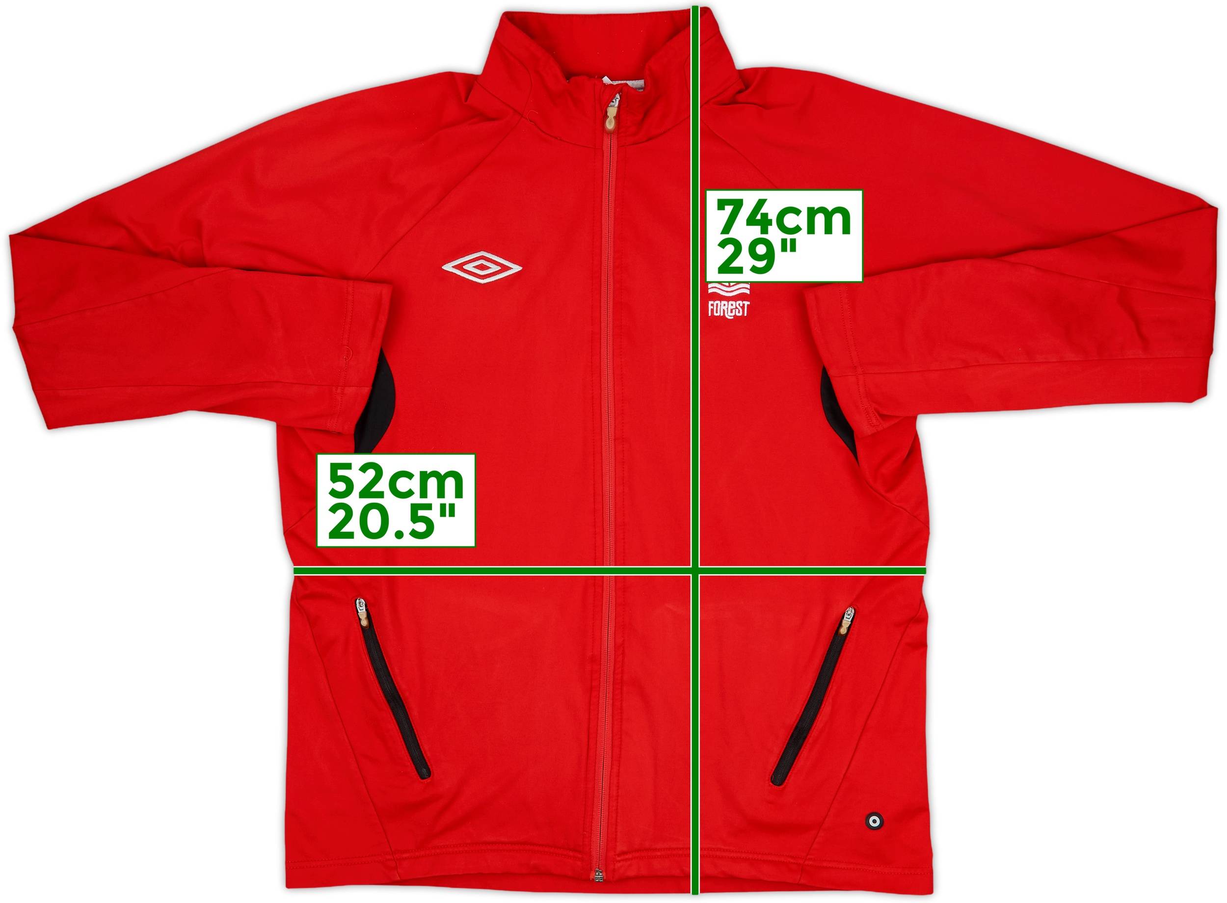 2010-11 Nottingham Forest Umbro Track Jacket - 8/10 - (L)