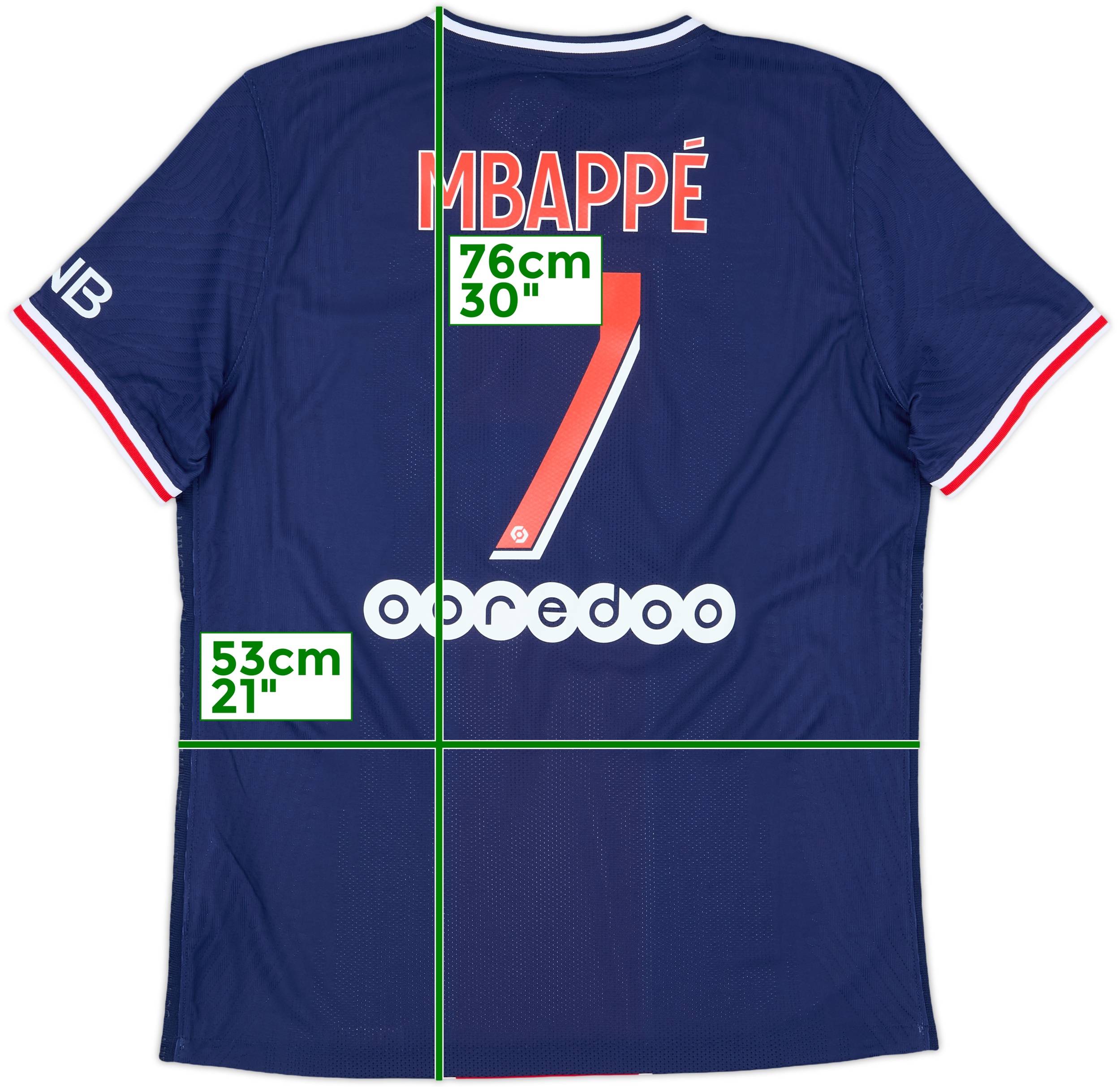 2020/21パリ・サンジェルマン/ NEW / L / #7 / MBAPPÉ 2020/21 PSG Home Jersey #7 Mbappe Small Nike Paris Saint