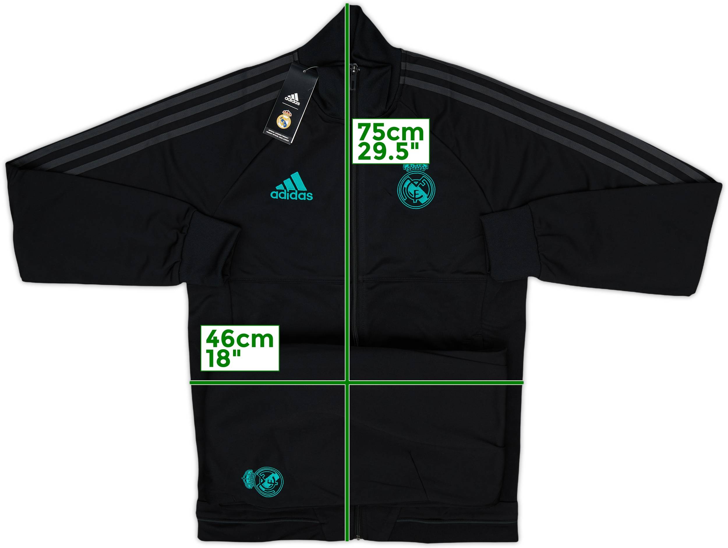 2017-18 Real Madrid adidas Full Tracksuit (S)