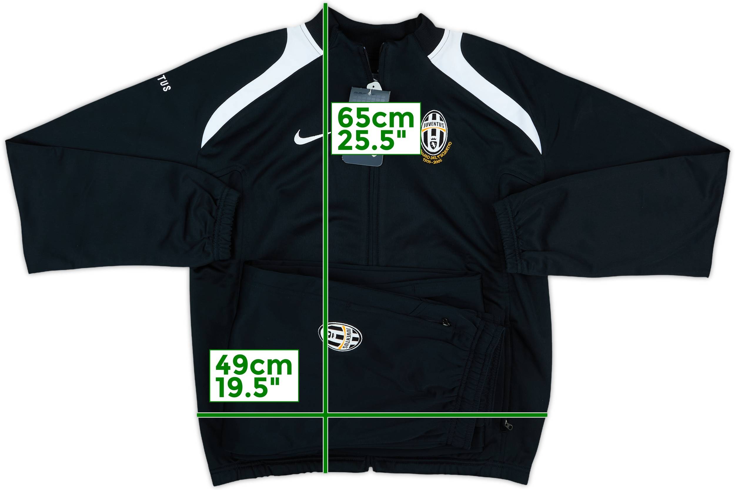 2005-06 Juventus Nike Centenary Track Jacket - 4/10 - (XL)