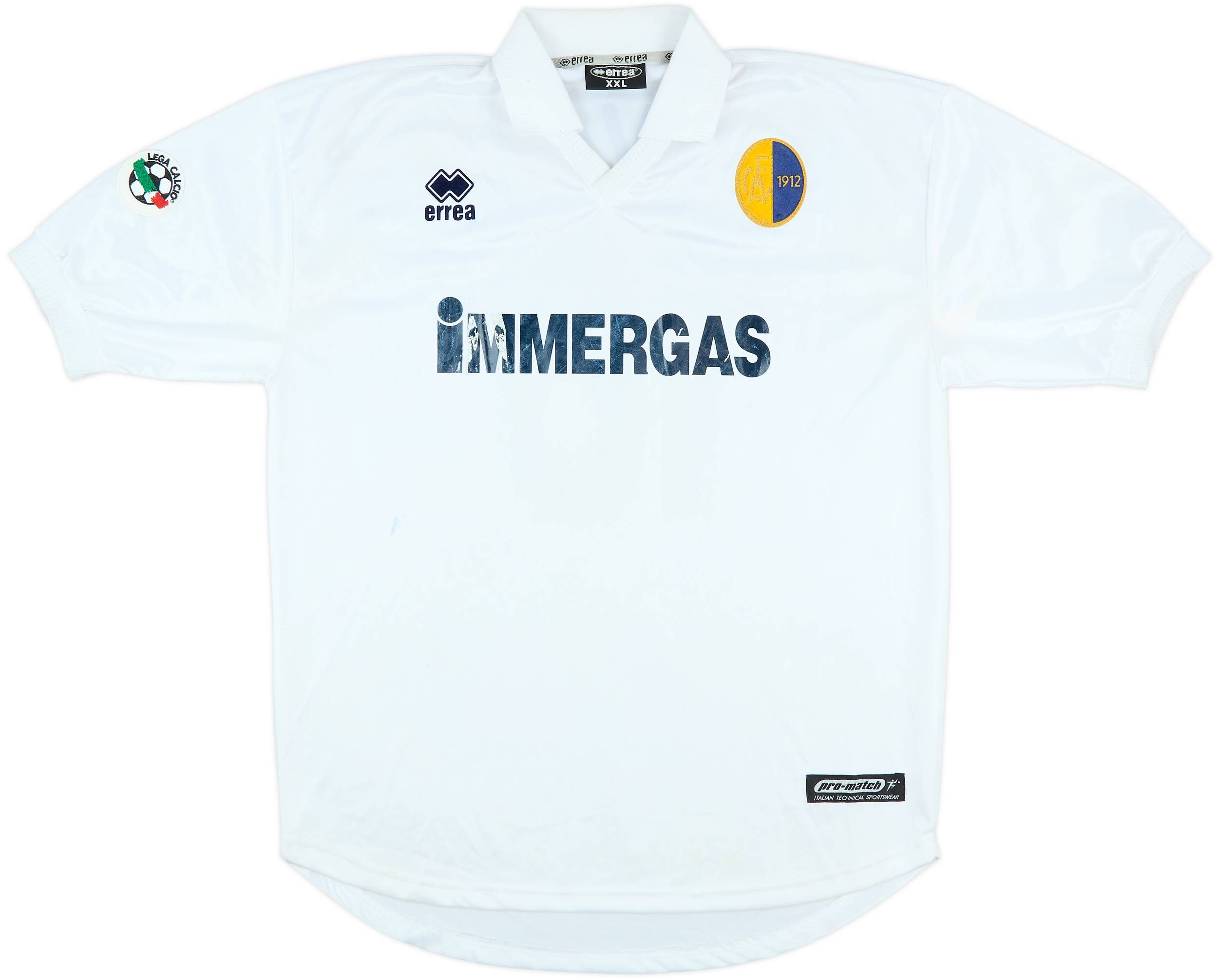 ウェア MODENA AWAY JERSEY 02/03 ERREA 2002-03 Modena Match Issue Fourth Shirt Pavan #16