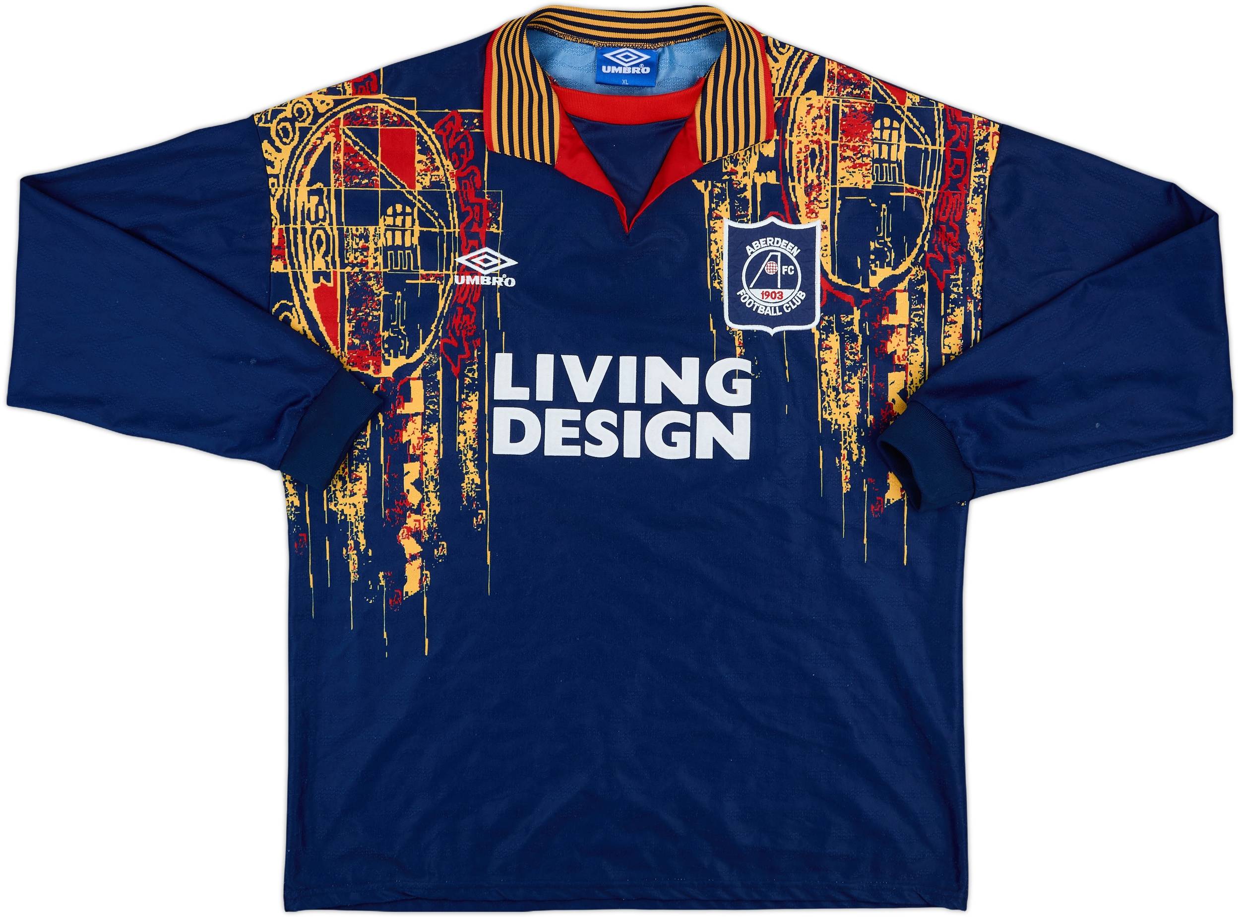 1996-97 Aberdeen Match Issue Away L/S Shirt #6
