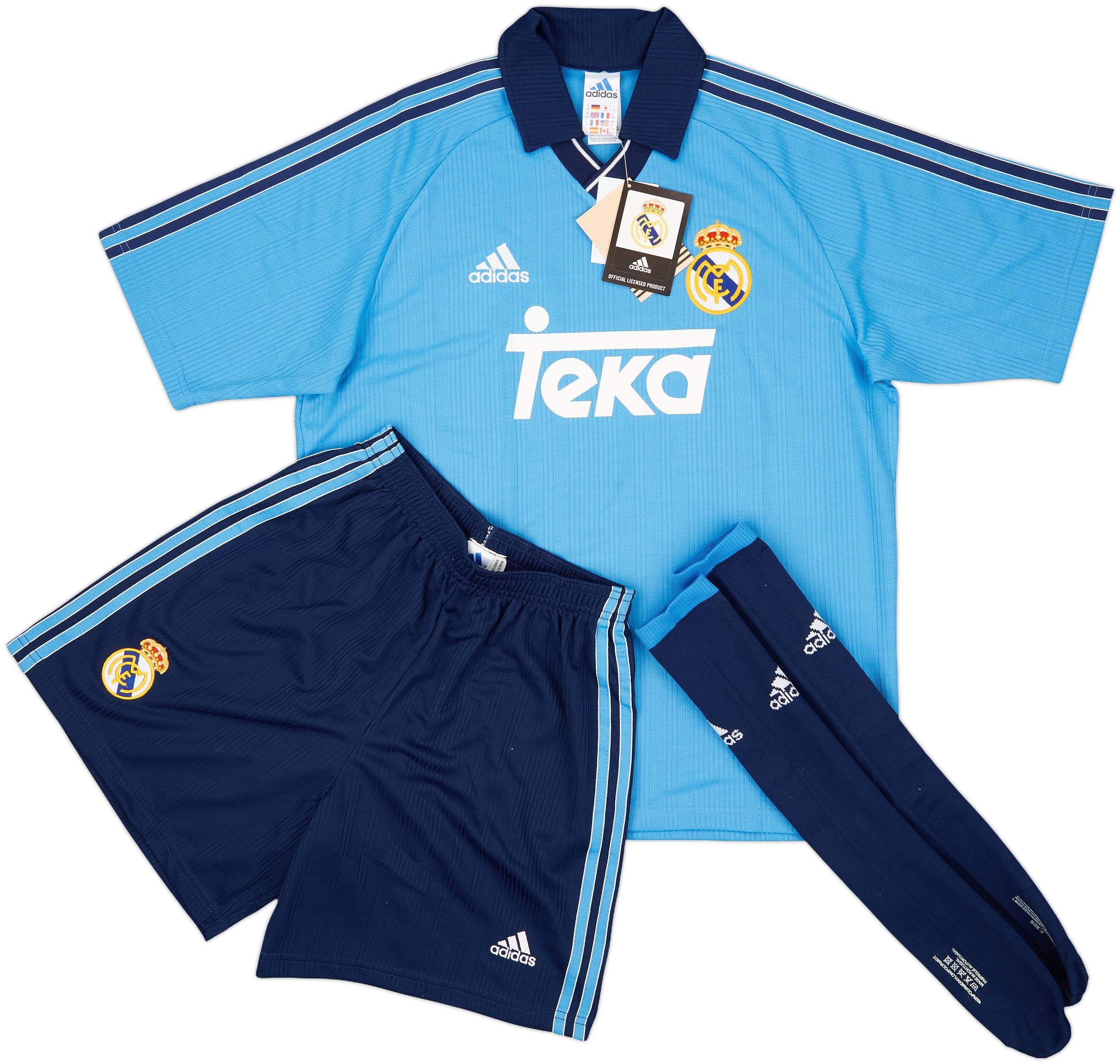 ウェア Real Madrid 100th anniversary kit 00s Real Madrid 2001–02 Centenary Away Retro Kit [Free Shipping]