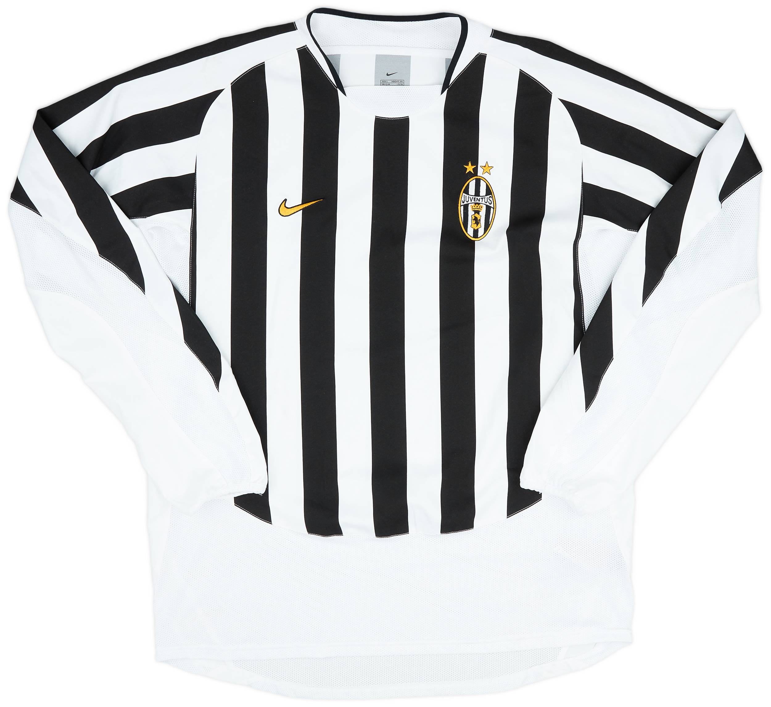 2003-04 Juventus Player Issue Home L/S Shirt Nedved #11 - 8