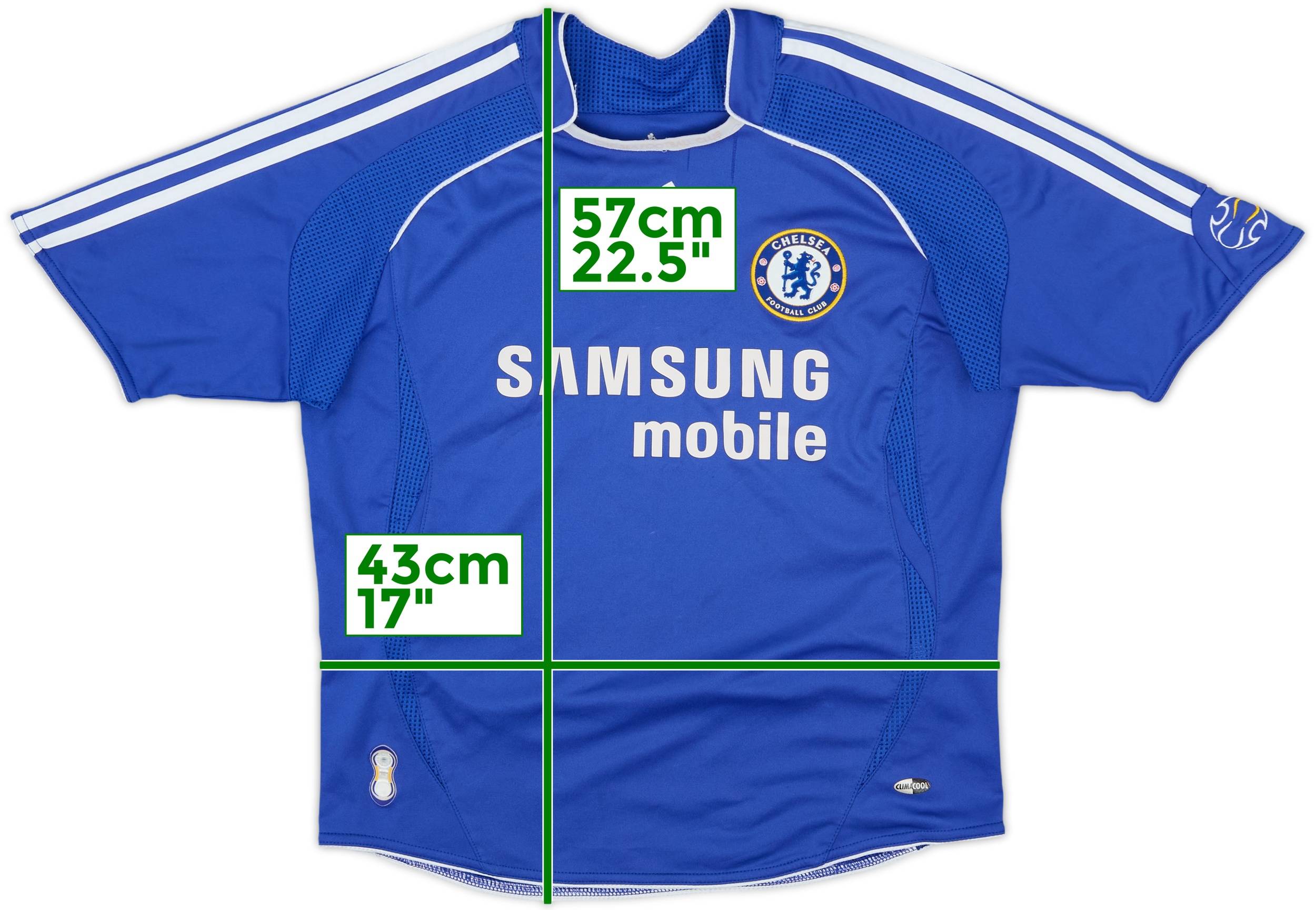 06-08 Chelsea 正規品【Team Geist】 2006-08 Chelsea Home Shirt and Shorts - 6/10 - (L.Boys)