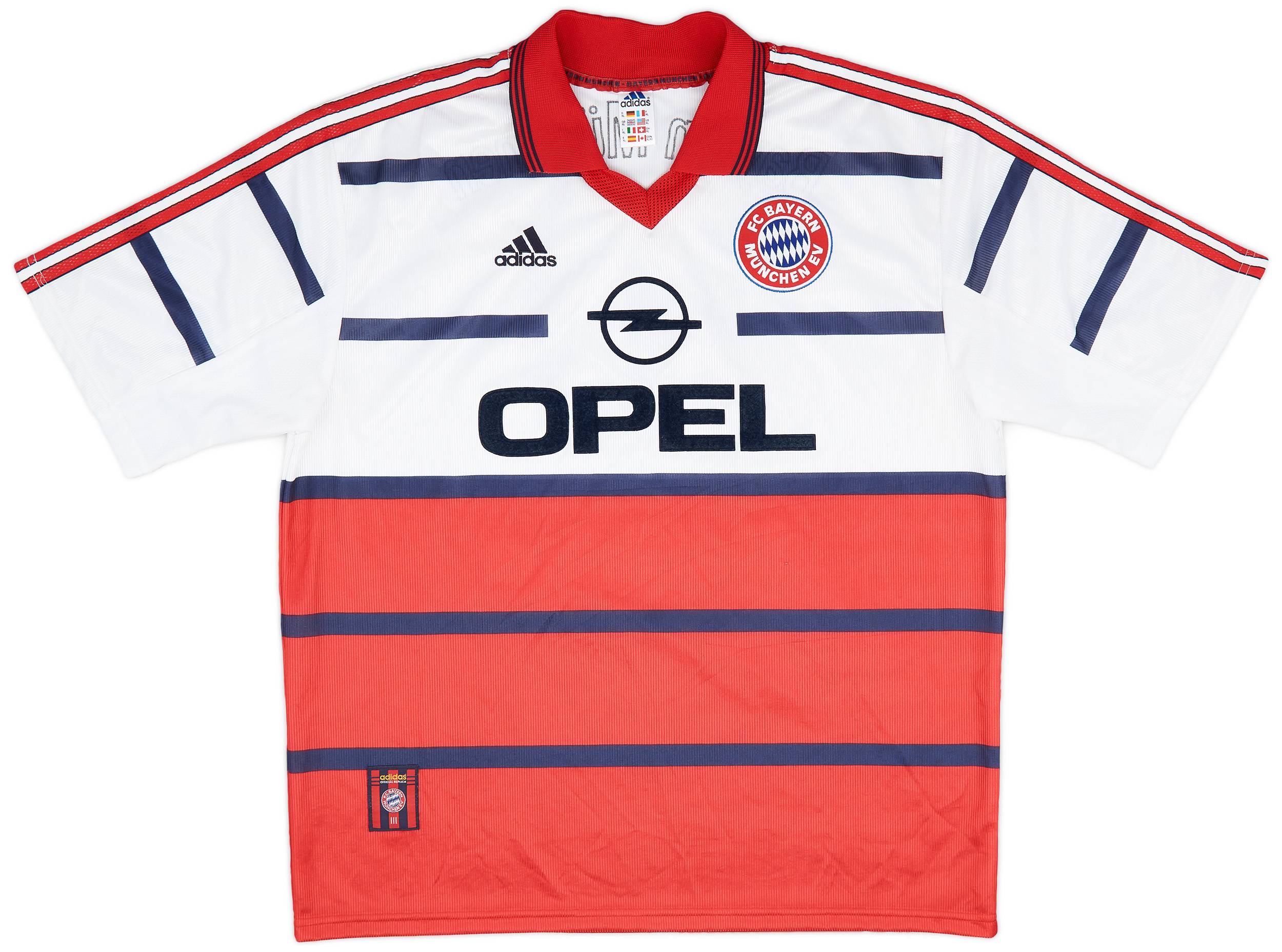 【残りわずか】 1998-00 #10 Matthaus Shirt Away Munich Bayern ウェア