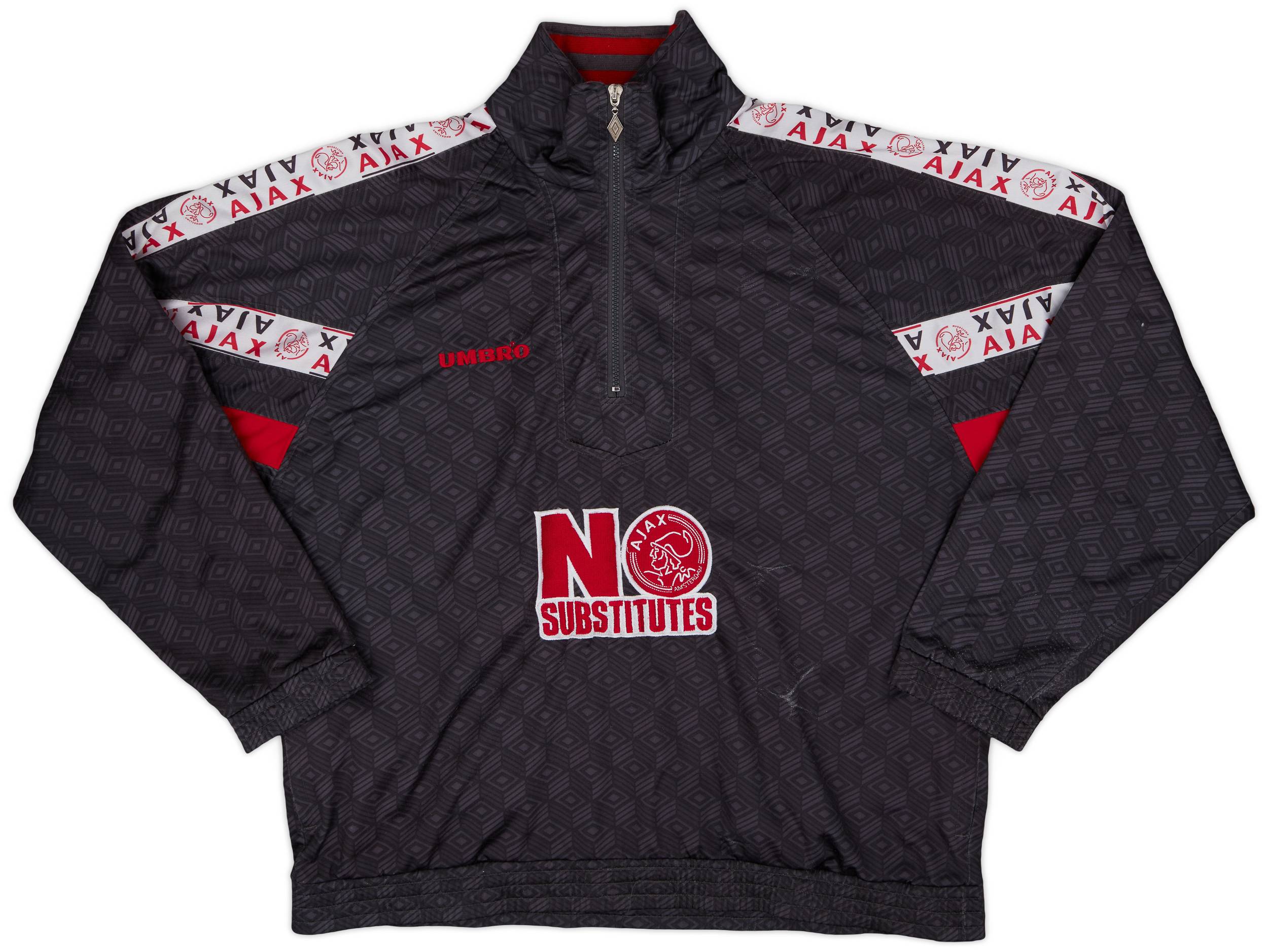 24時間限定タイムセール 1996-97 Ajax Umbro 1/4 Zip Training Top - 6/10 - (XXL) ウェア