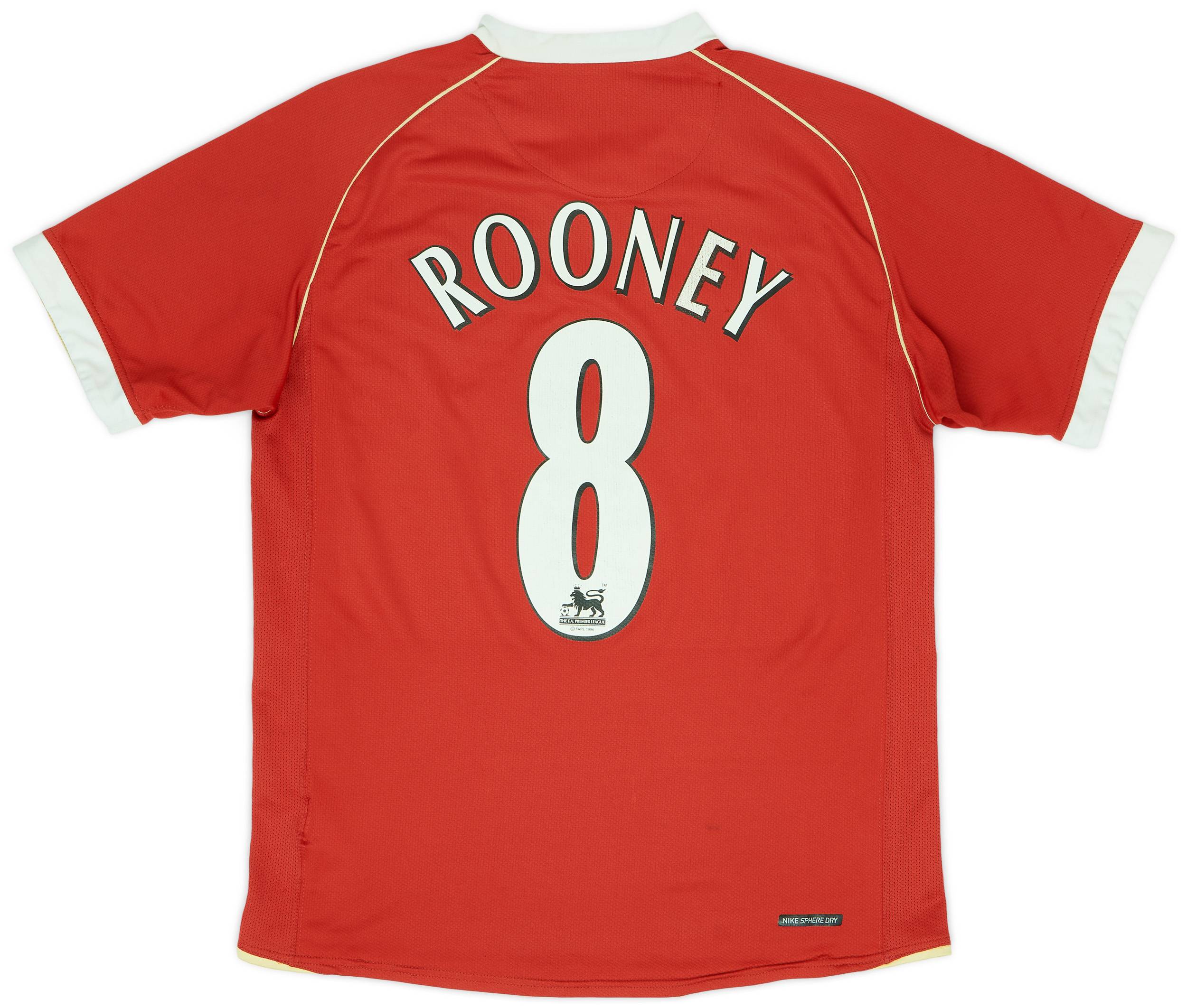 楽天 #8 Rooney Shirt Home United Manchester 2006-07 - (M) - 5/10 記念グッズ