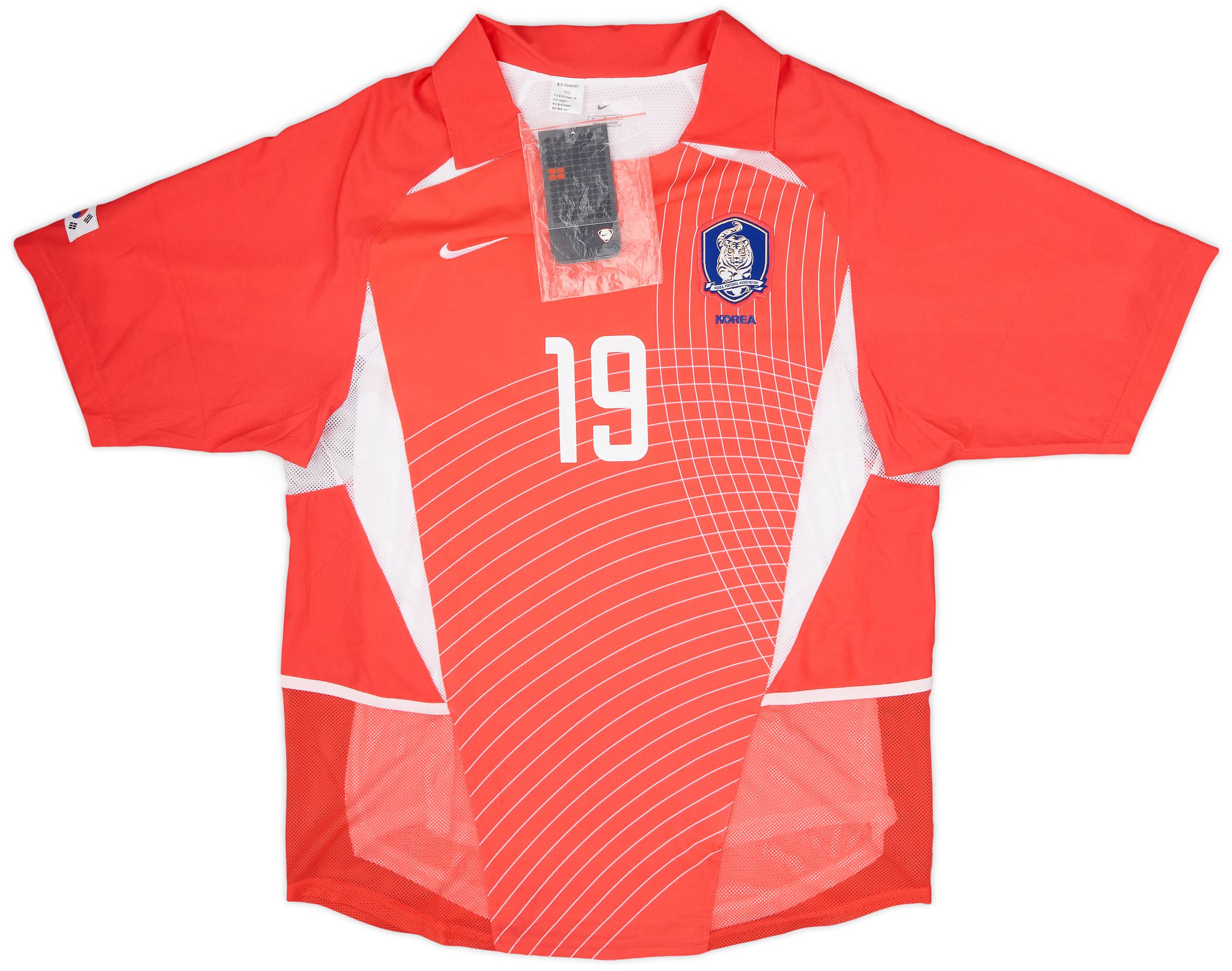 品良く着こなすため 2002-03 South (M) #19 J.H.Ahn Shirt Home Issue Player Korea シングルカード