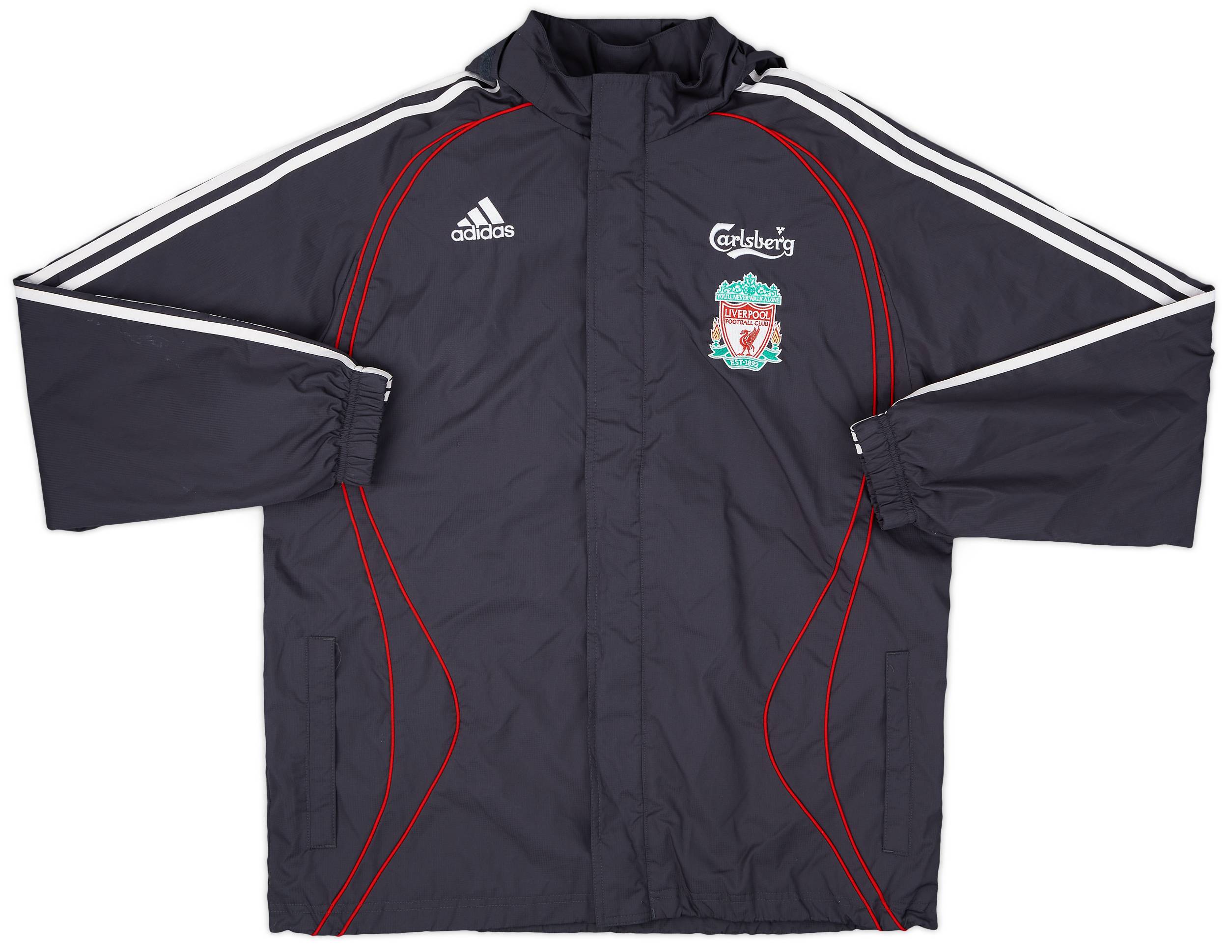 ウェア adidas liverpool 2006-07 Liverpool adidas Hooded Rain Jacket - 5/10 - (M)