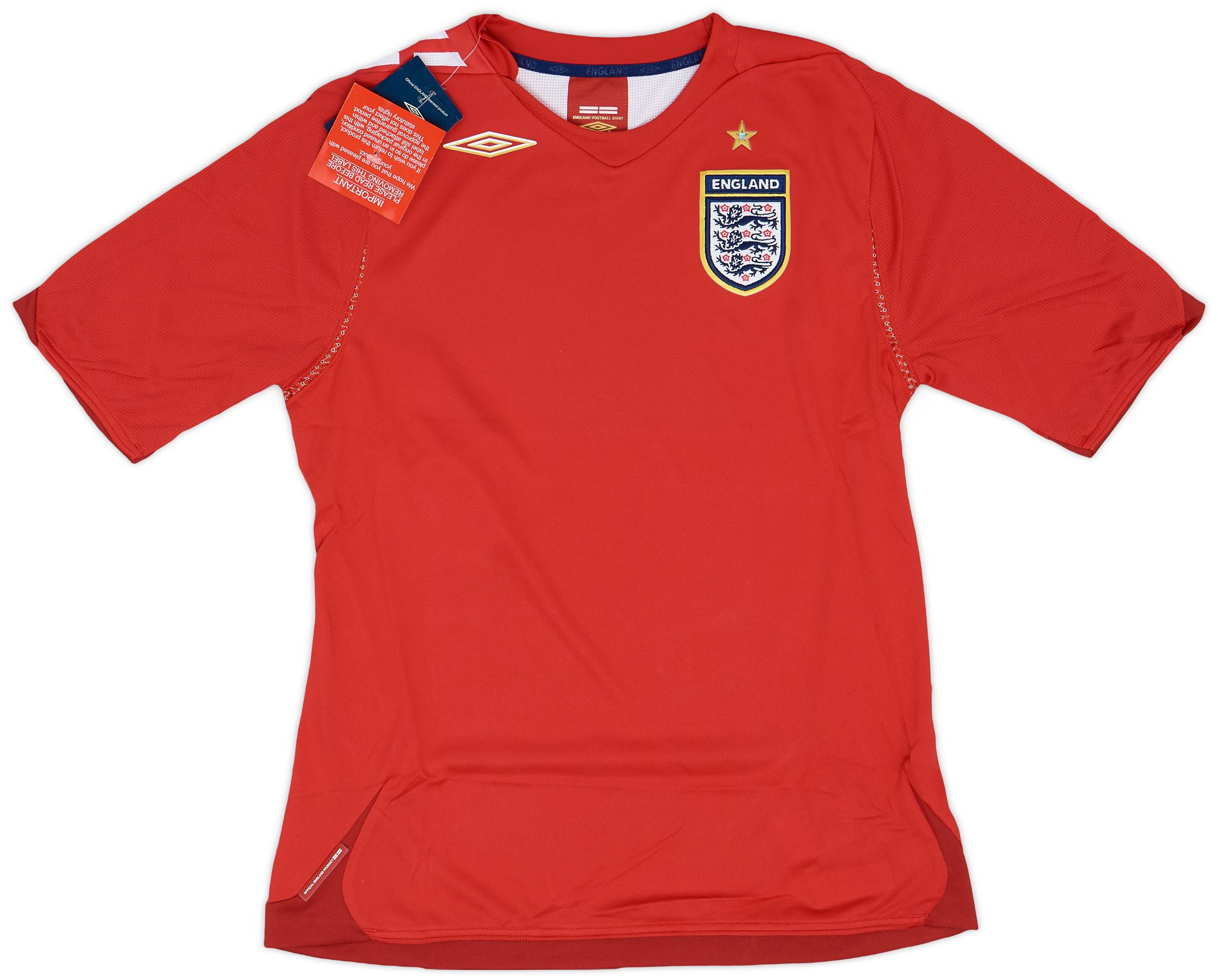 2004-06 England Away L/S Shirt - 8/10 - (XL.Boys)