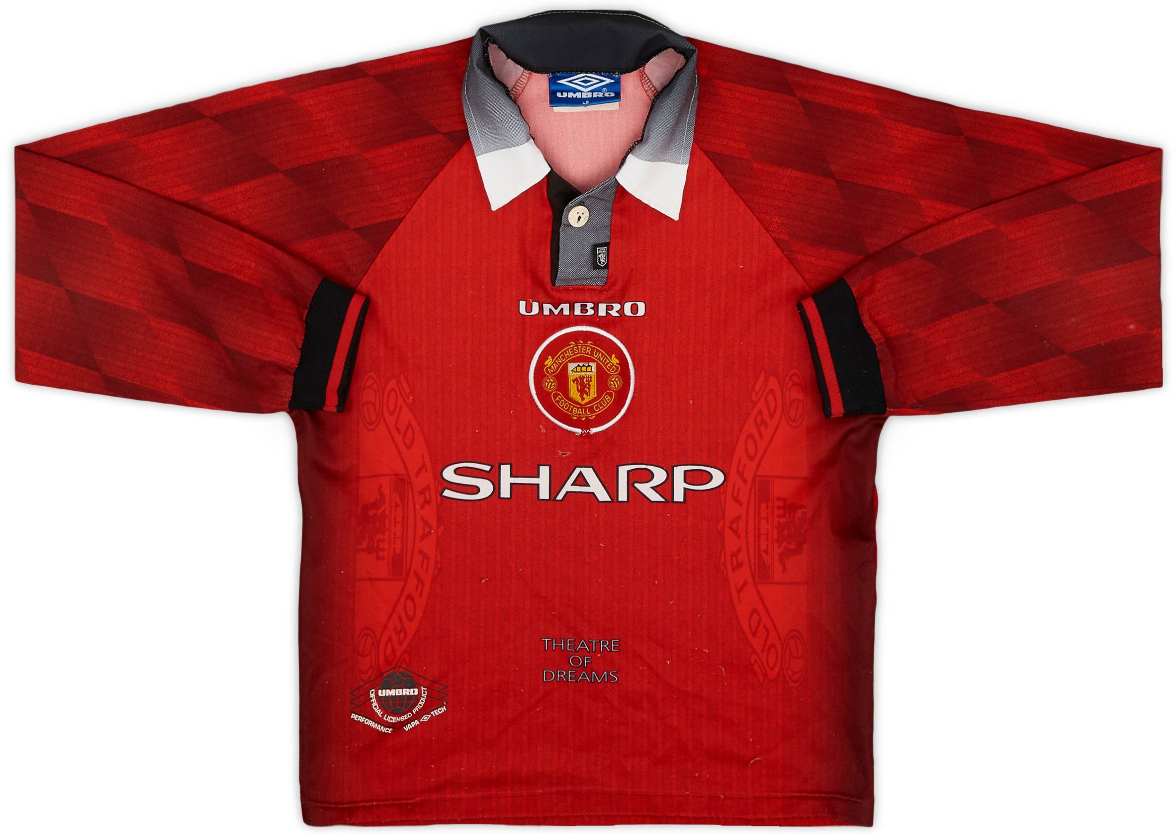 ウェア Manchester United 1996 L/S Home Uniform 1996-98 Manchester United Home L/S Shirt - 5/10 - (L.Boys)