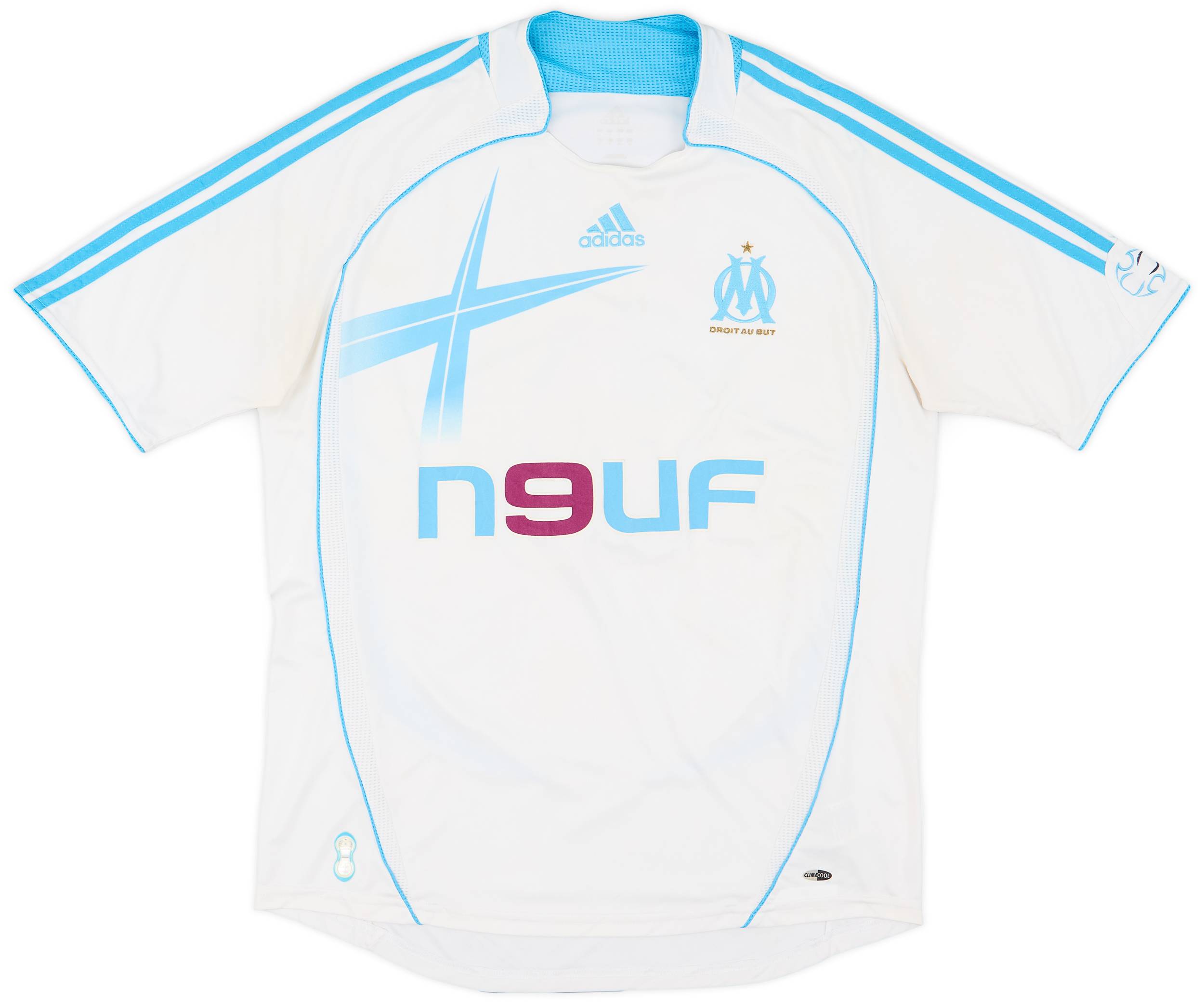adidas Marseille 07/08 Home Jersey - Cisse #9 - XL - USED