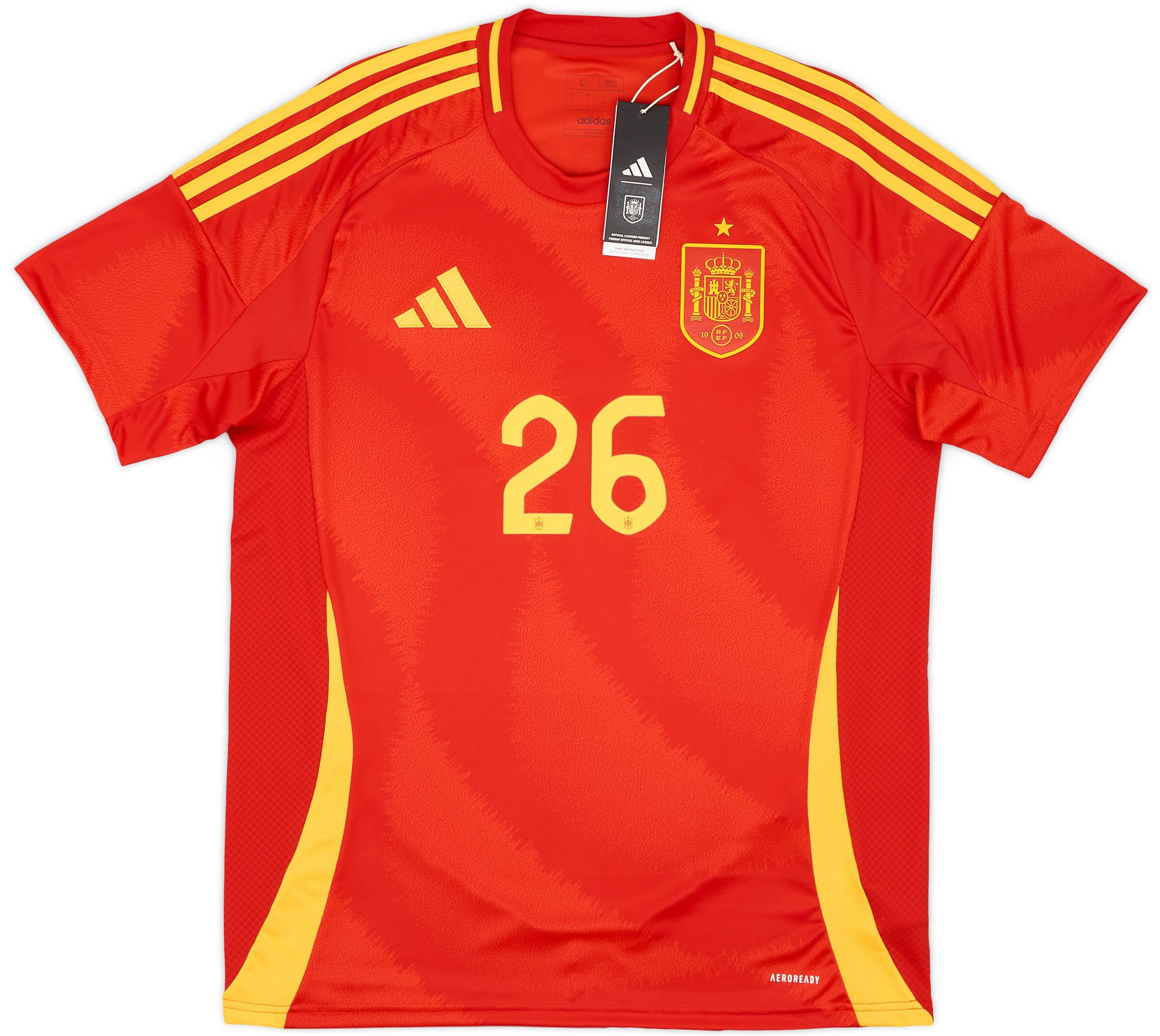 2024-25 Spain Home Shirt Pedri #26