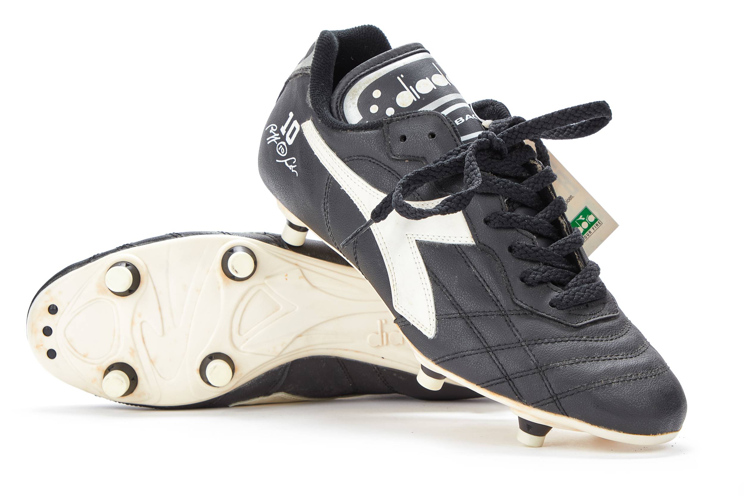 1993 Diadora 10 Baggio SC Football Boots - In Box - SG 9½