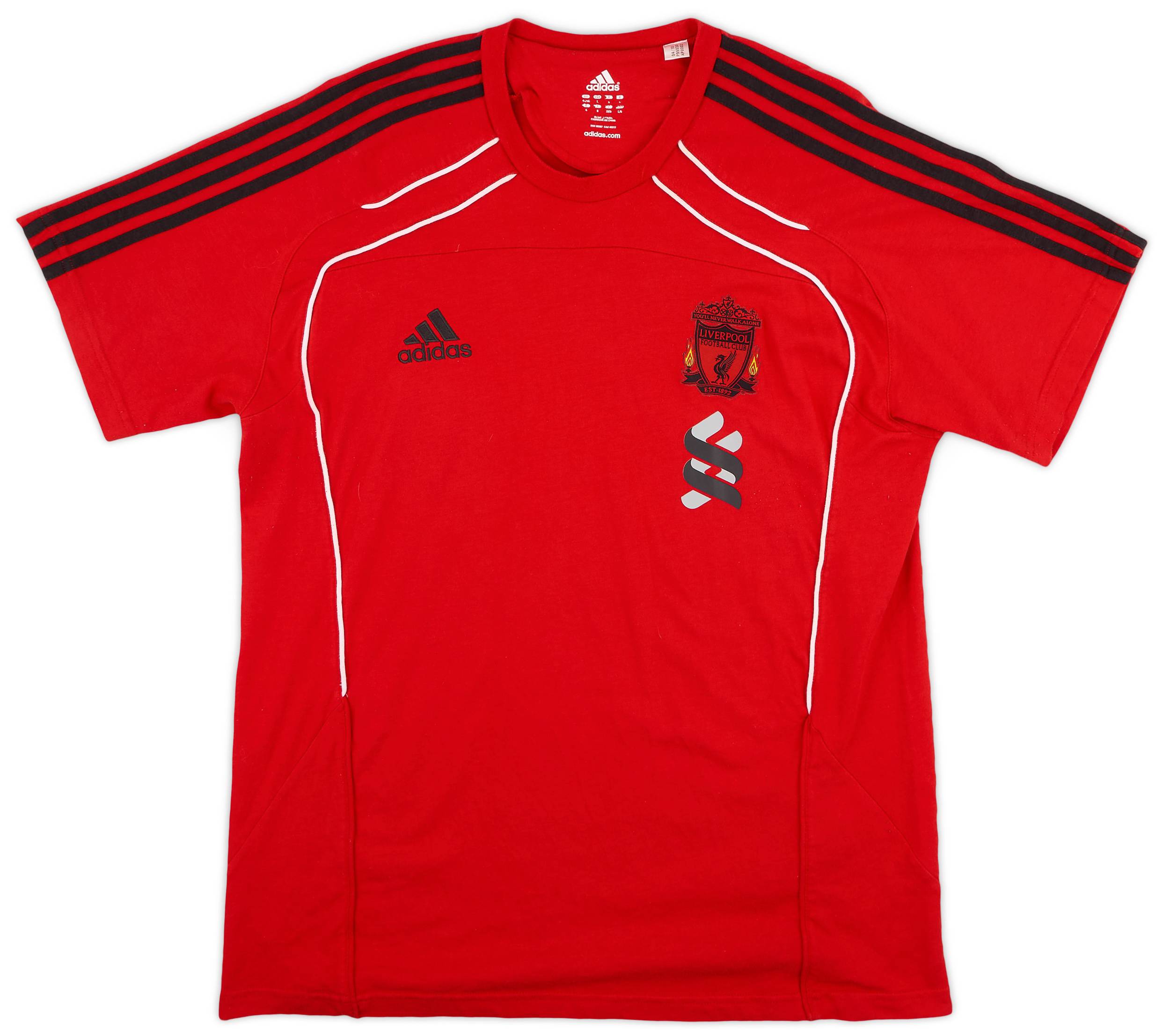 本物 2010-11 Liverpool (L/XL) - 7/10 - Shirt Training adidas スポーツ・フィットネス