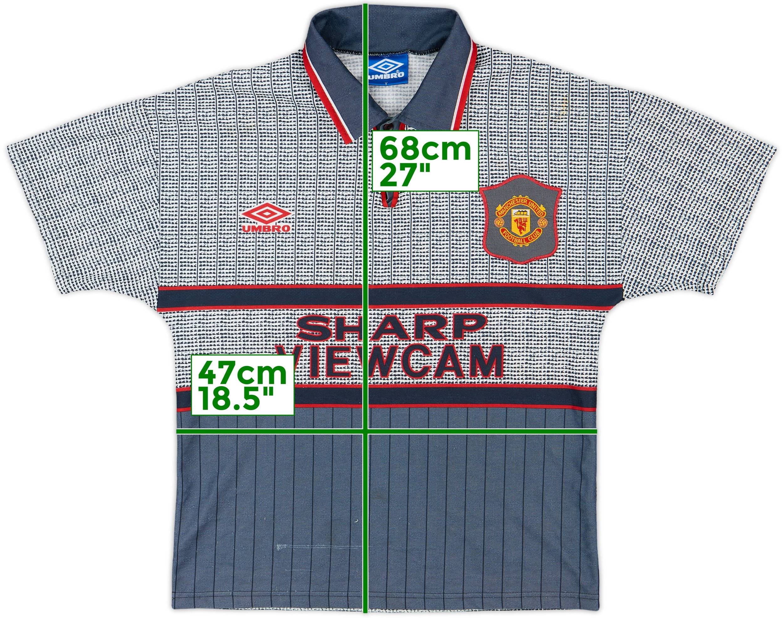 1995-96 Manchester United Away Shirt - 7/10 - (Y)