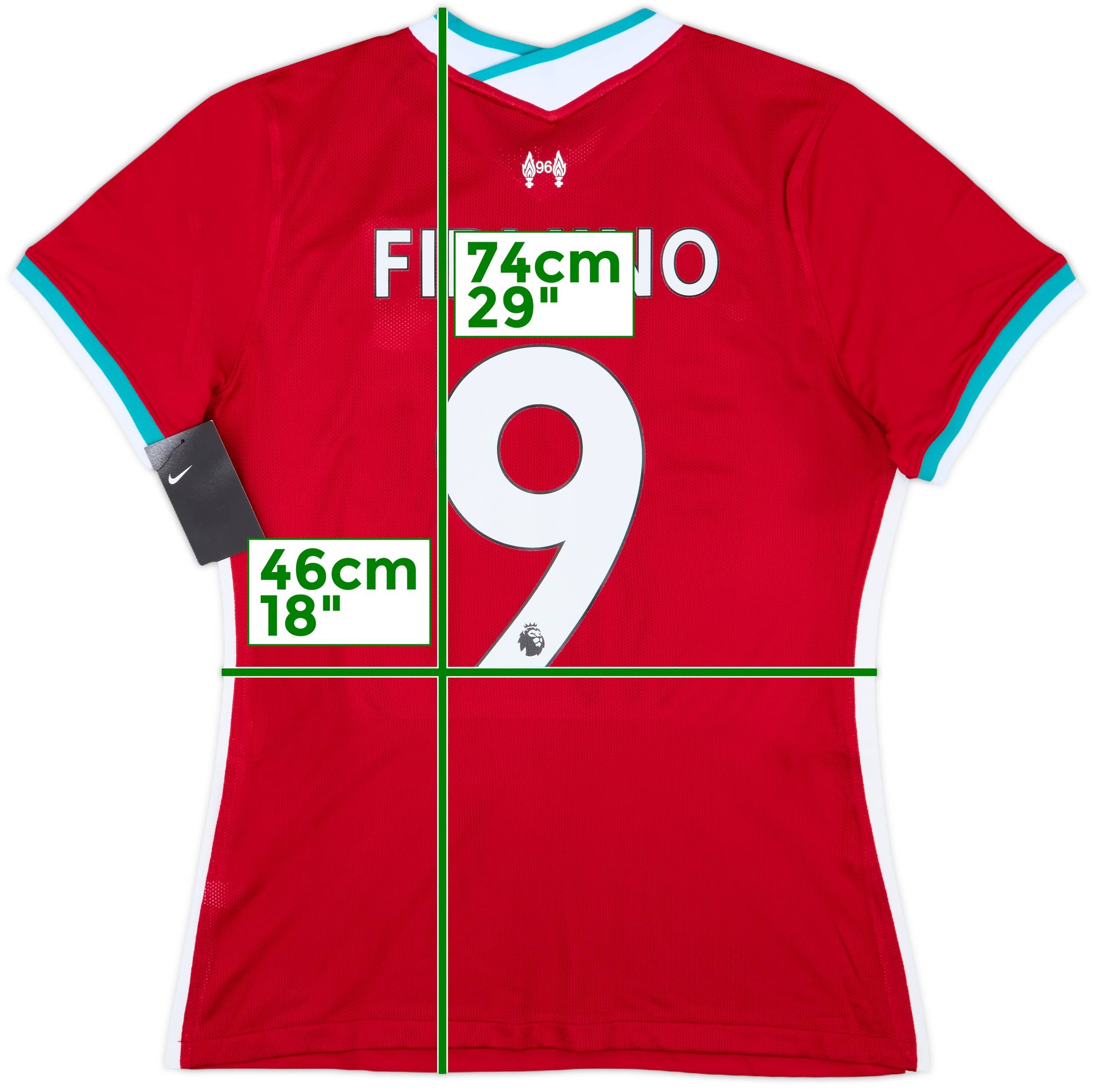 【返品交換不可】 2020-21 Liverpool Authentic Home Shirt Firmino #9 (L) ウェア