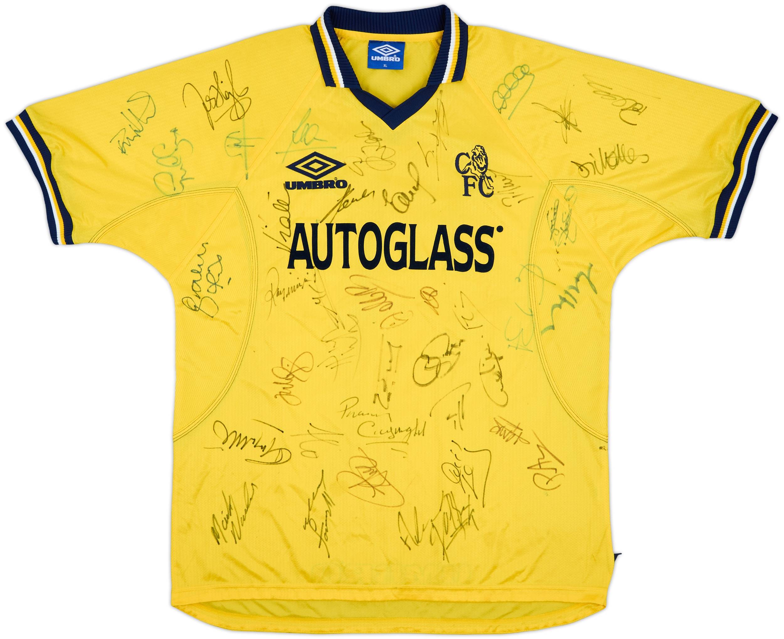 1998-00 Chelsea Squad Signed Third Shirt - 8/10 - (XL)