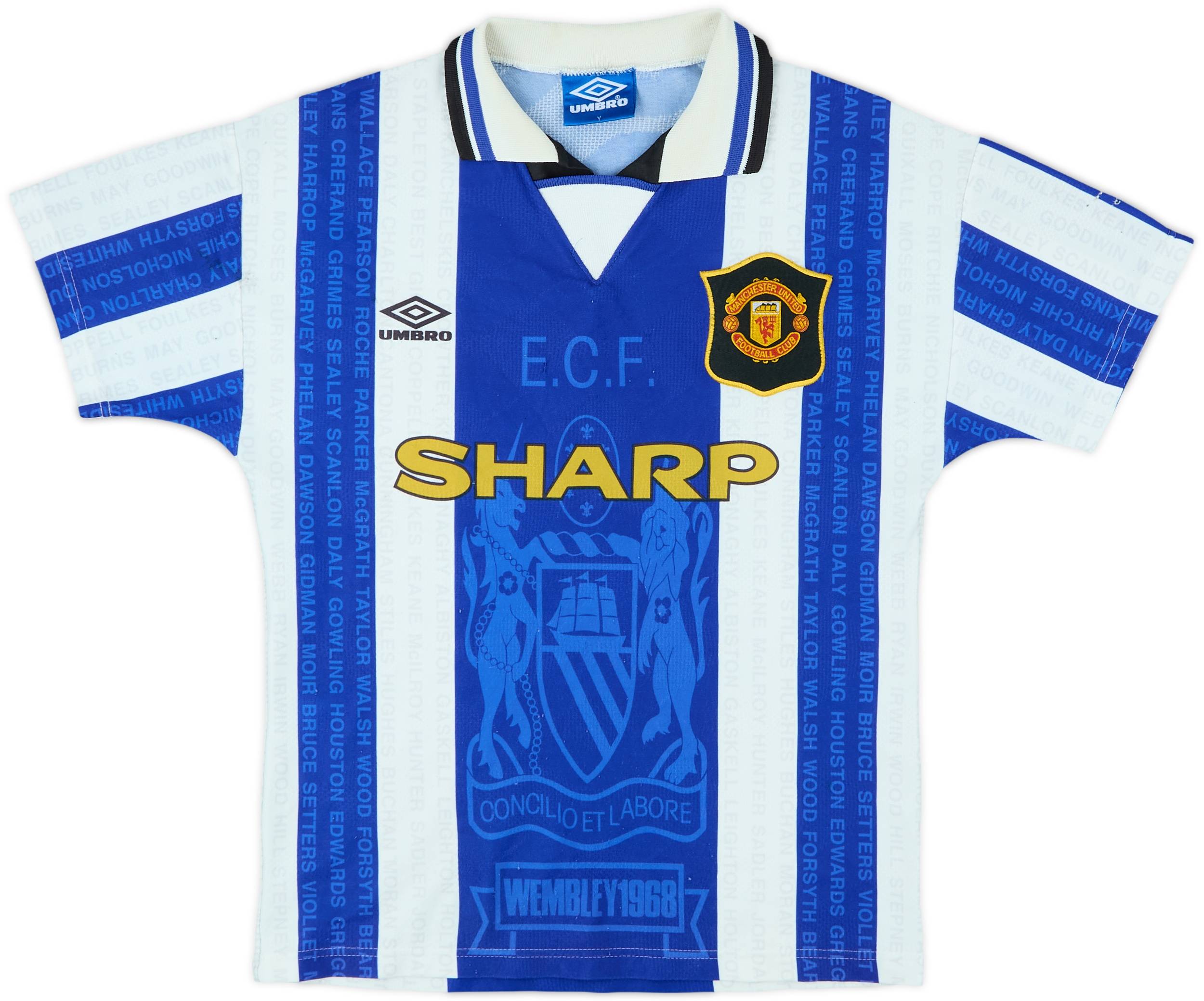 最新 1994-96 Manchester United Third Shirt - 9/10 - (Y) ウェア