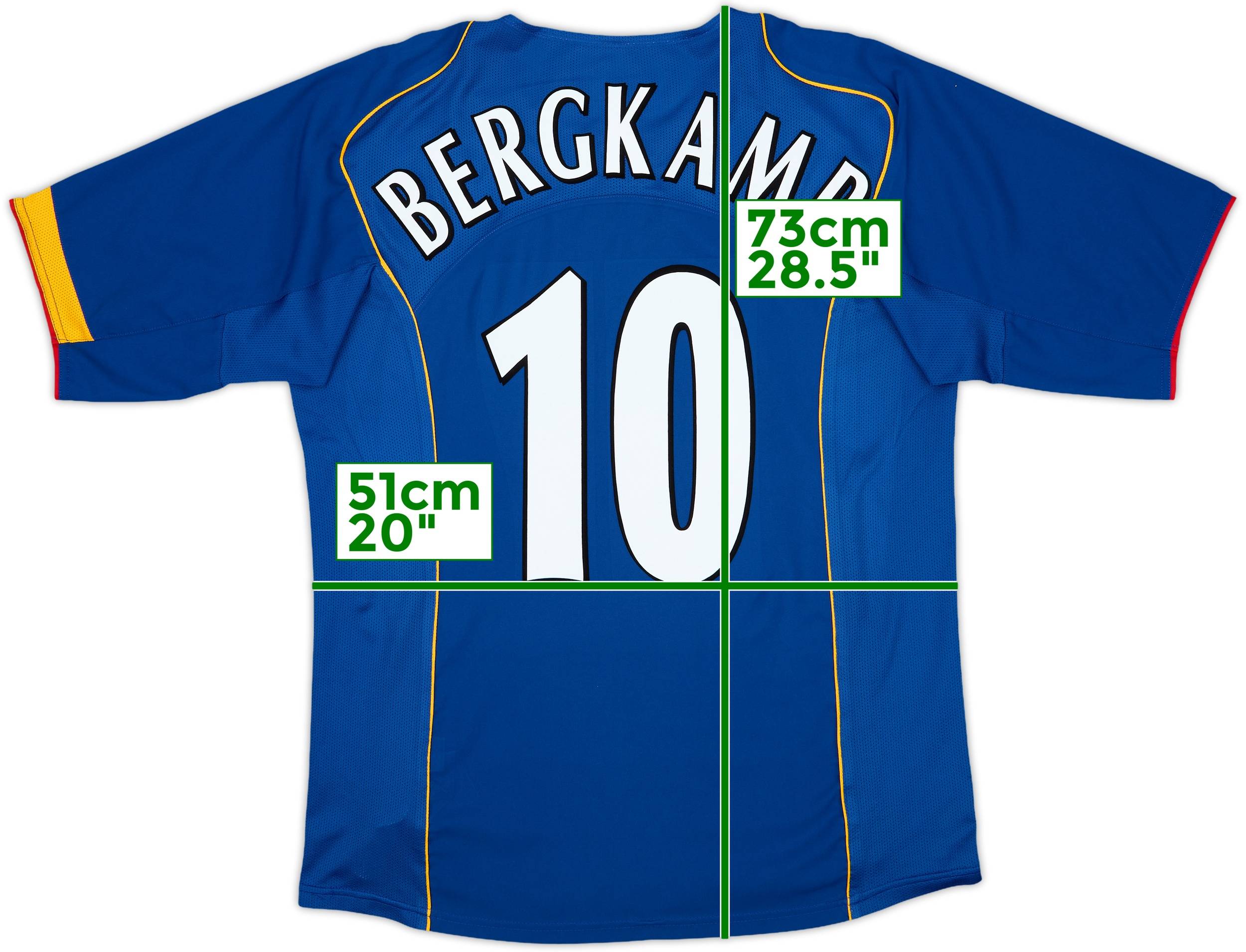 ウェア Arsenal Away 2004/2005 #10 BERGKAMP Bergkamp 10 L Arsenal 2004 05 Away Football Shirt Jersey