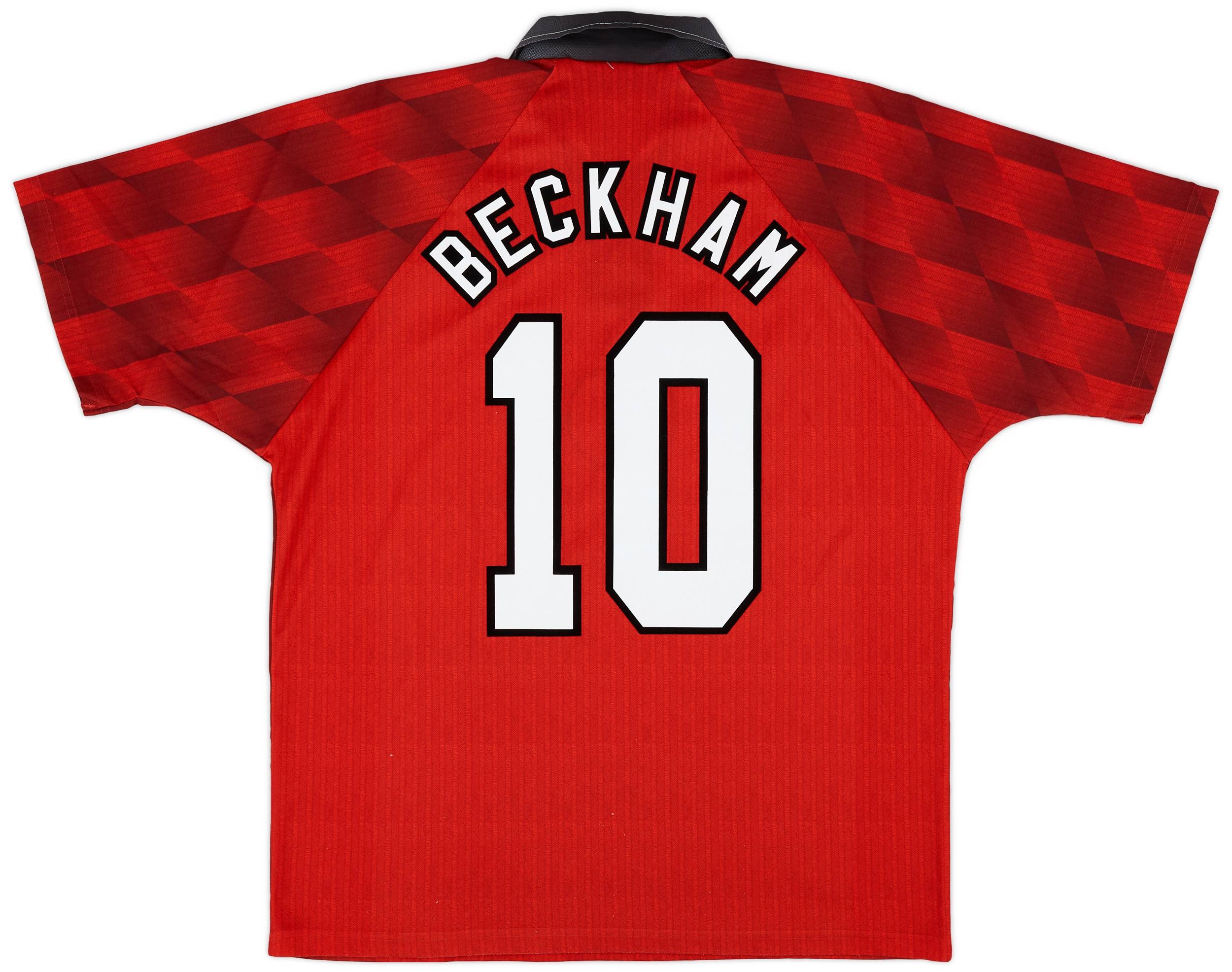 1996-98 Manchester United Home Shirt Beckham #10