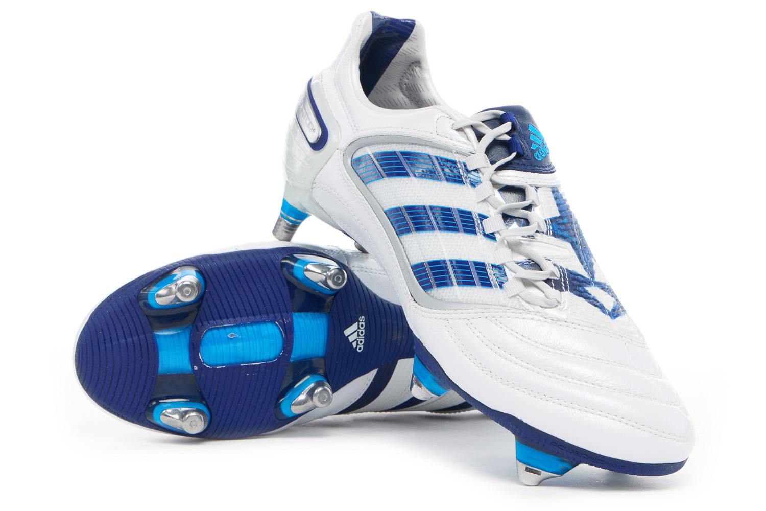 adidas Predator ホワイト/ブルー スパイク adidas アディダス