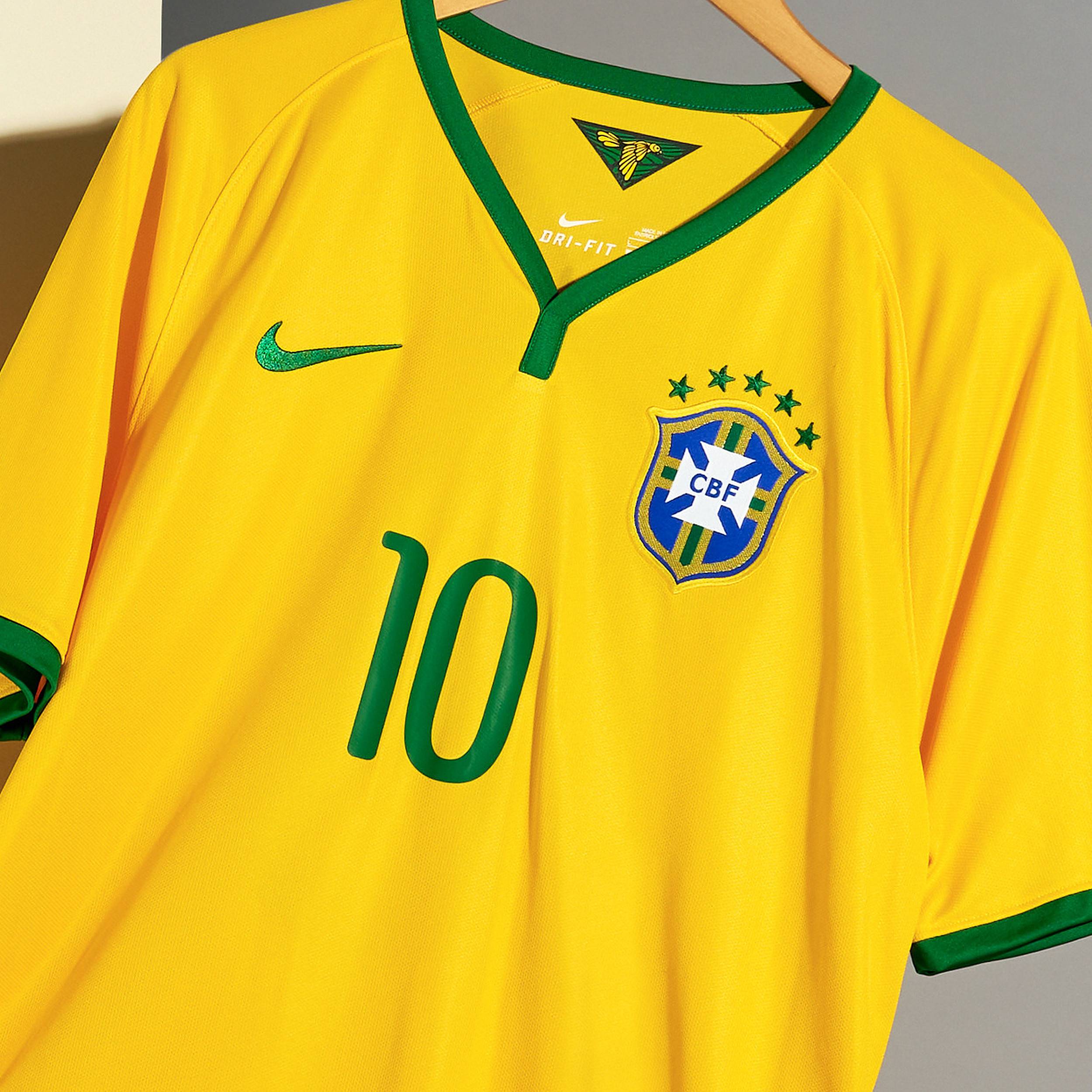 2014-15 Brazil Home Shirt Neymar Jr #10