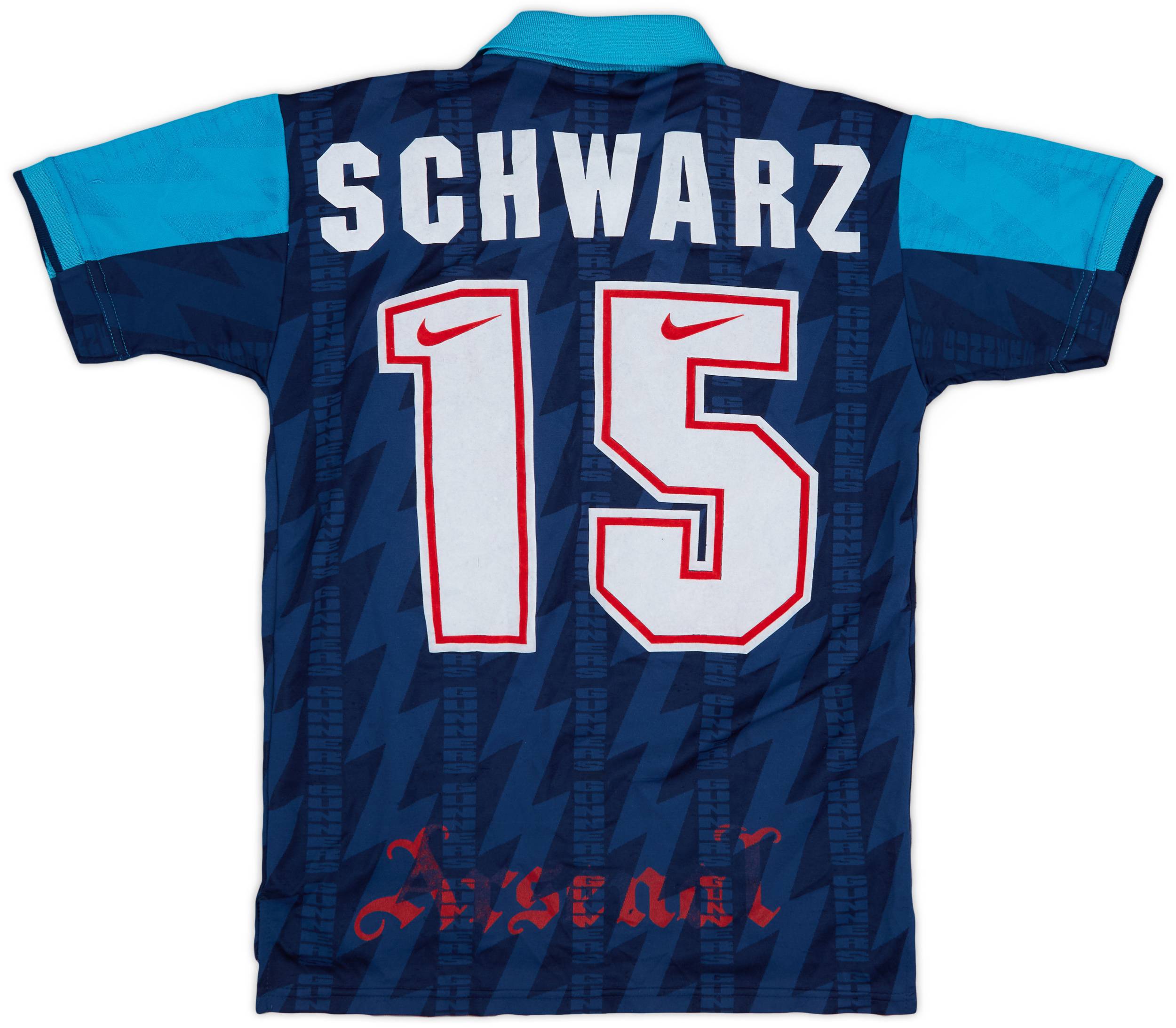 1994-95 Arsenal Away Shirt Schwarz #15 - 6/10 - (L.Boys)