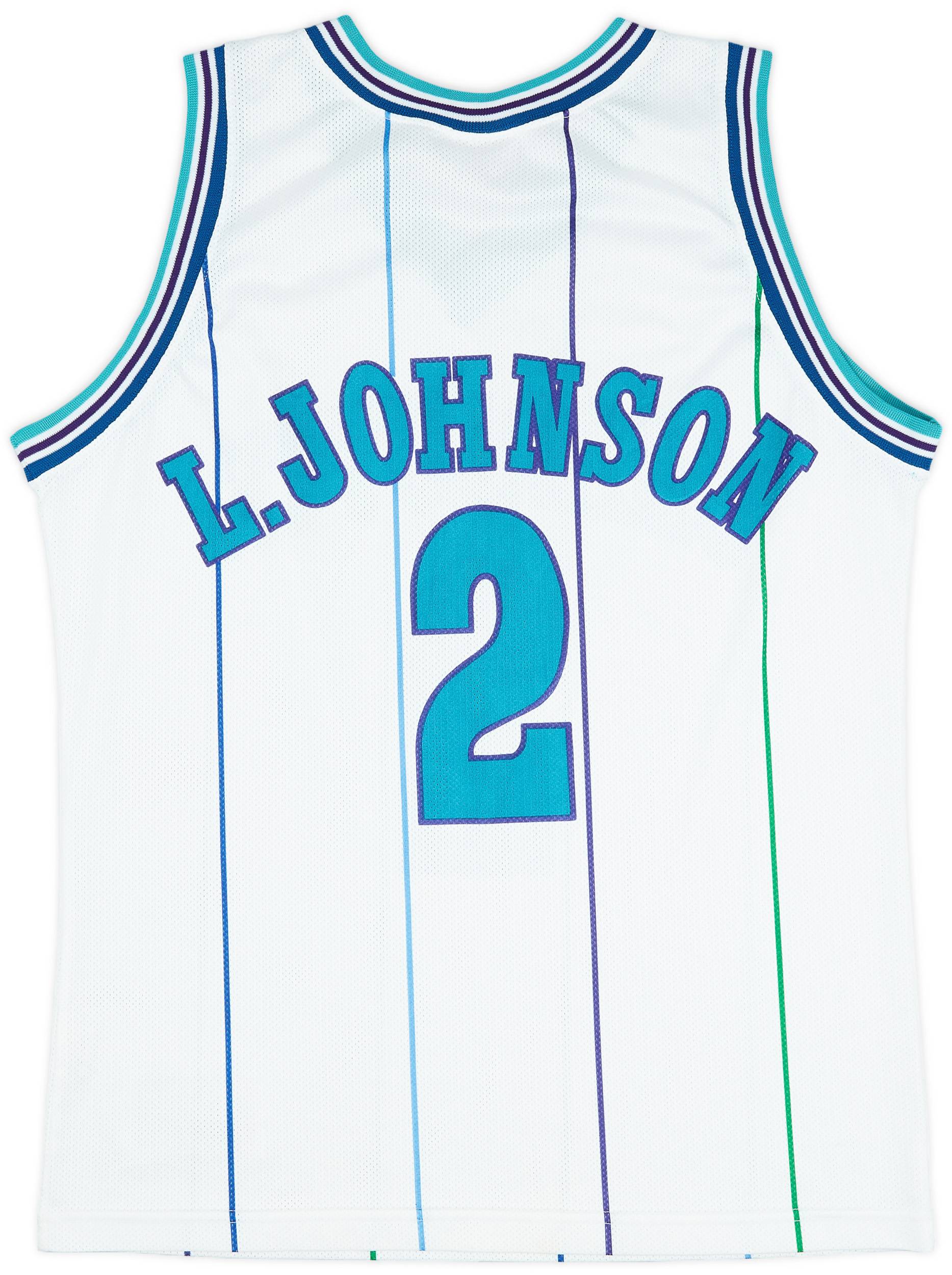 Vintage Larry Johnson Charlotte Hornets NBA Champion Jersey