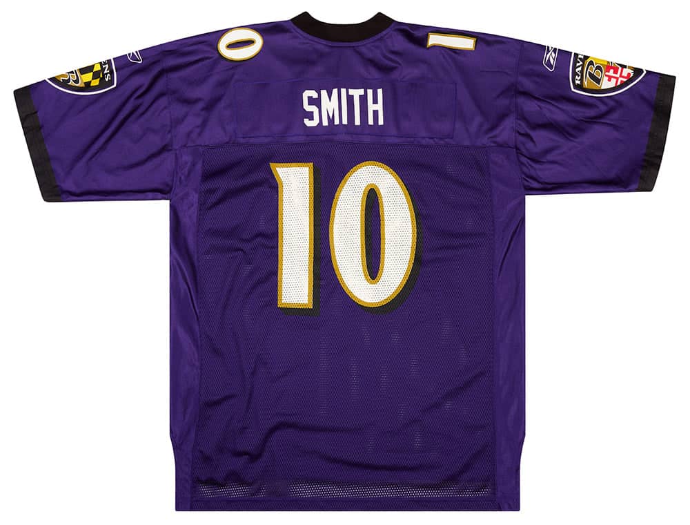2007 Baltimore Ravens Smith #10 Reebok On Field Jersey (Home) XL