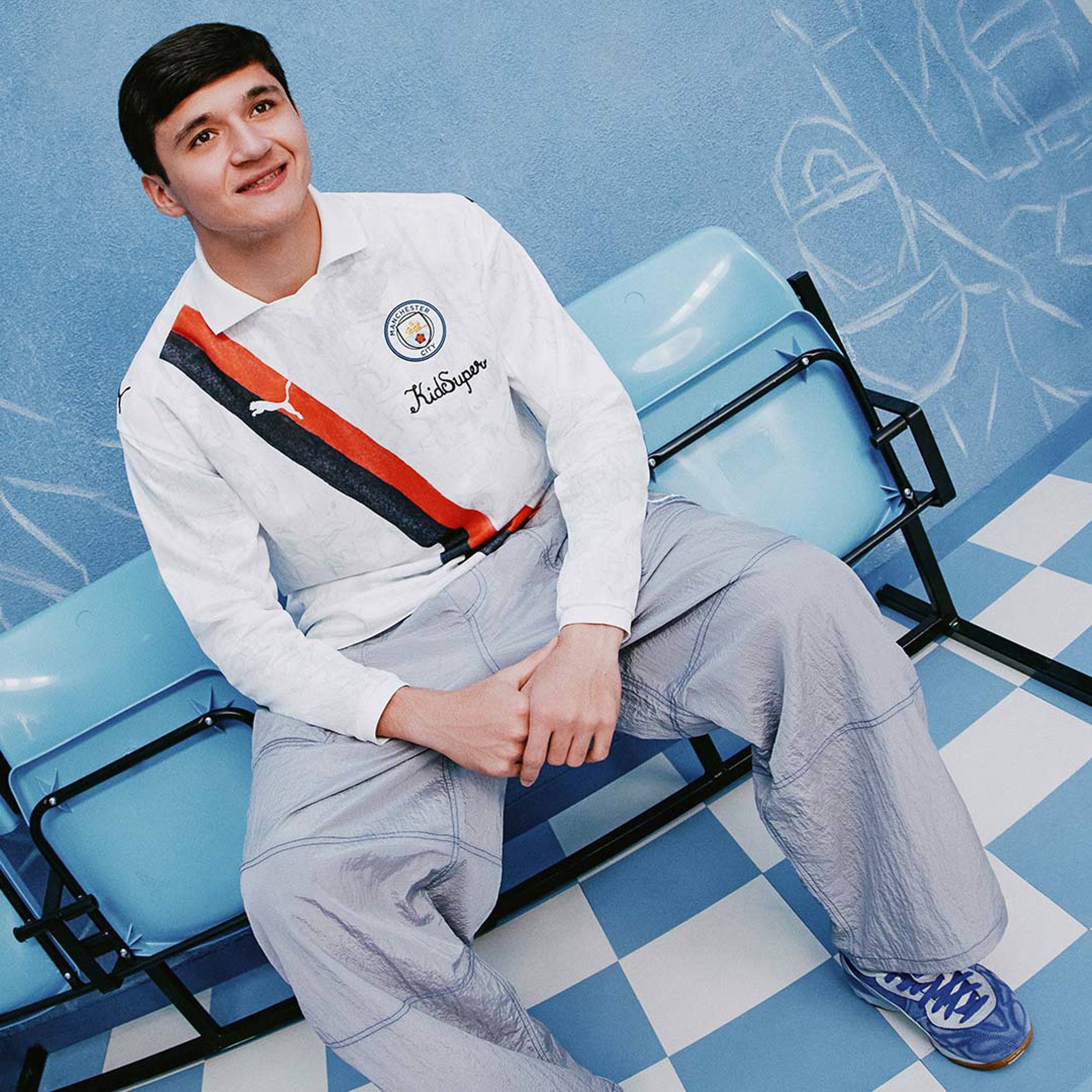 2025 Manchester City KidSuper CWC Retro L/S Camiseta, image size:2500x2500