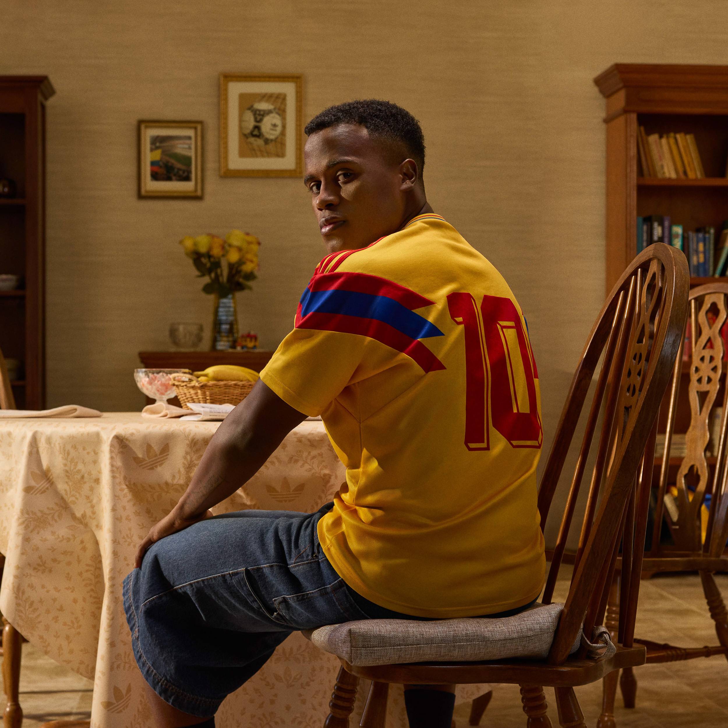 1990 Colombia adidas Originals Reissue Home Shirt #10