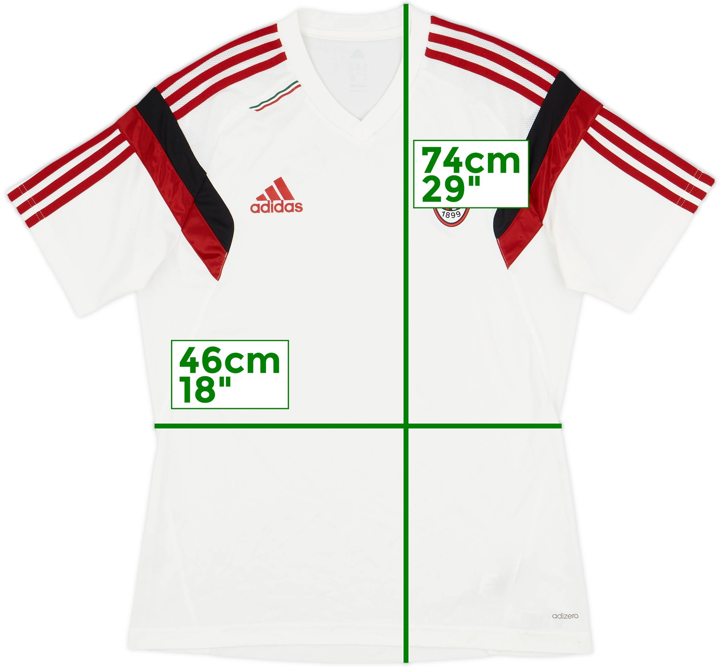 2014-15 AC Milan adidas Training Shirt - 7/10 - (M)