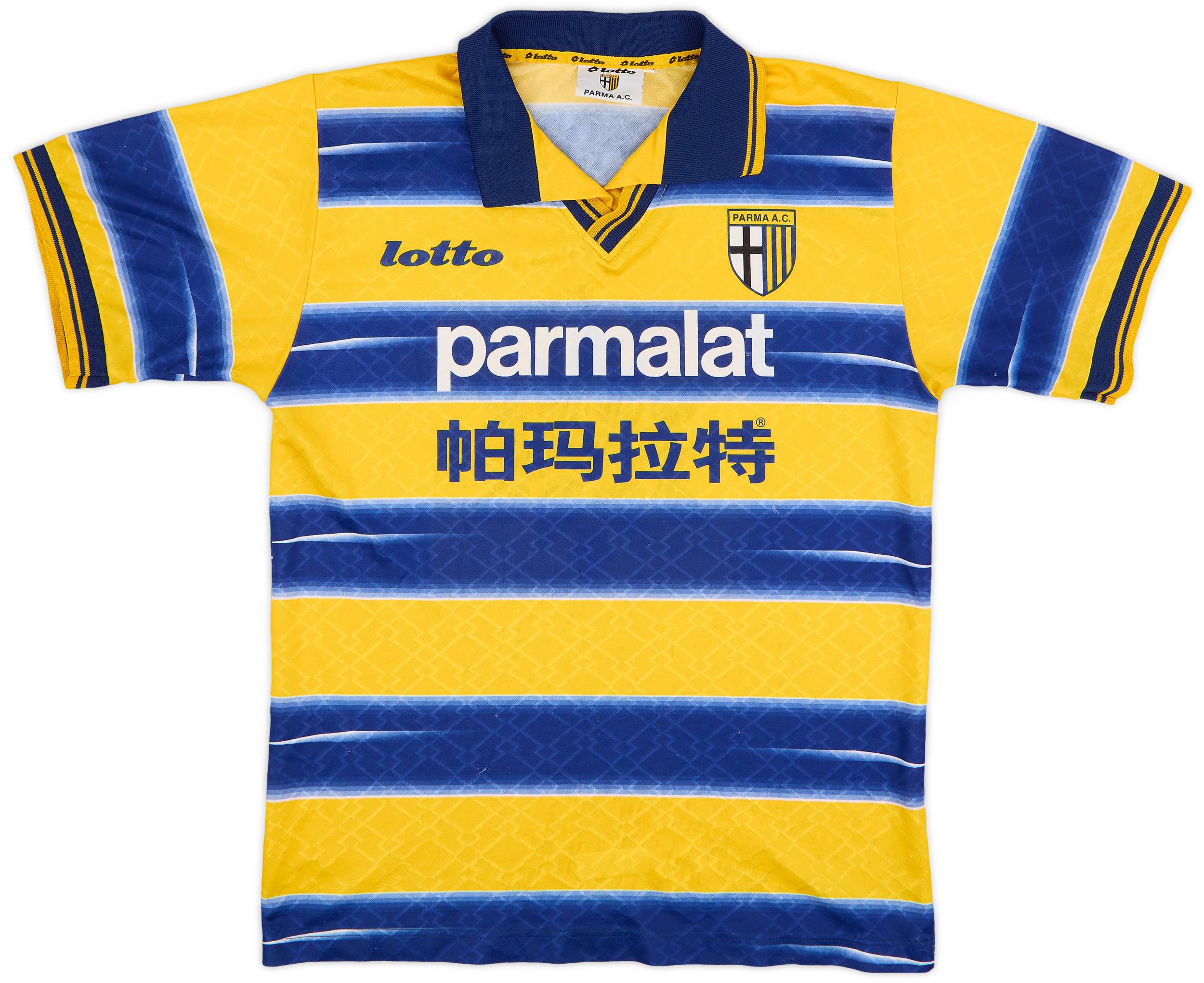 ウェア 90s Lottoe PARMA A.C Football Shirts 1998-99 Parma Home Shirt - 7/10 - (S)