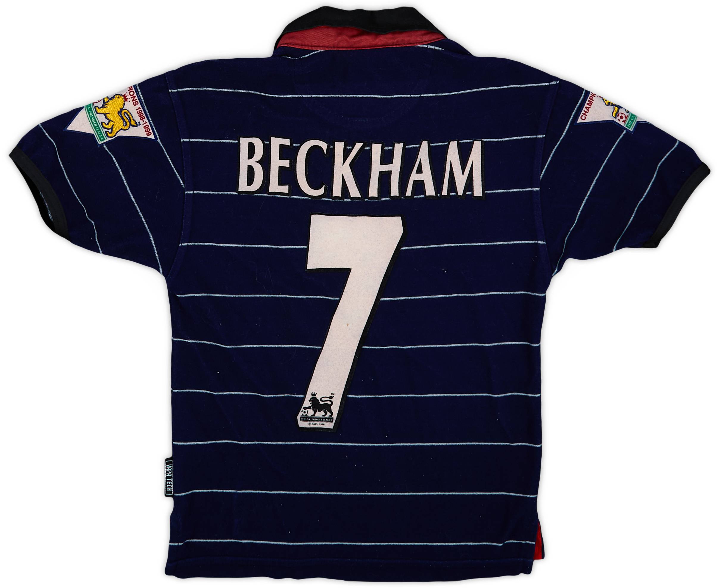 1999-00 Manchester United Away Shirt Beckham #7 - 5/10 - (6