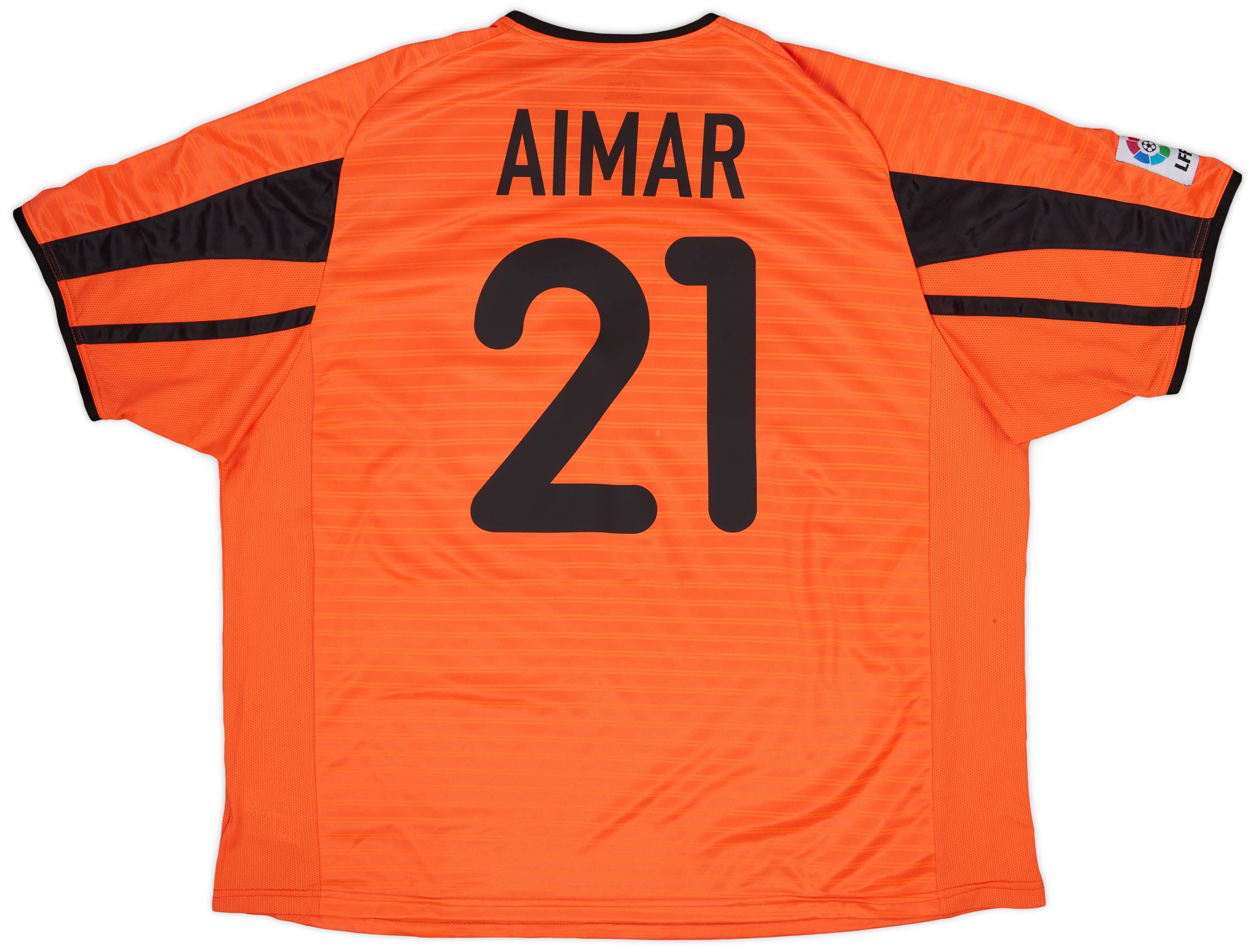 2001-02 Valencia Away Shirt Aimar #21 - 7/10 - (XXL)