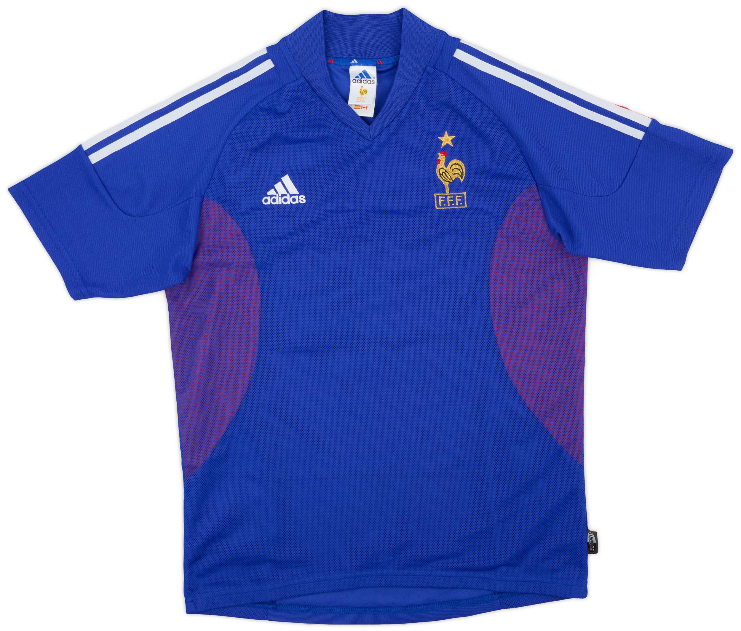 2002-04 France Player Issue Home Shirt Zidane #10 - 7/10 - (S)