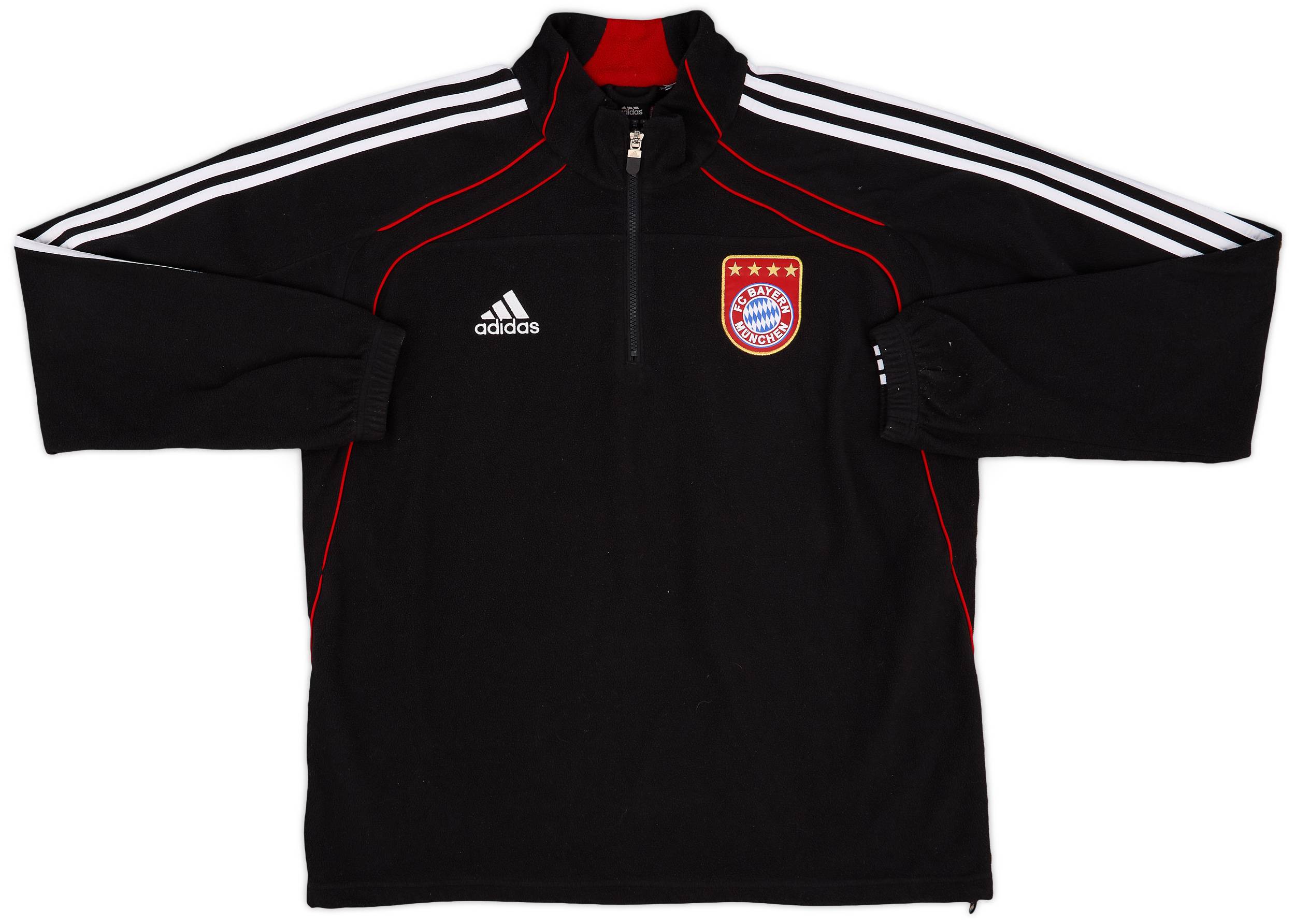 2010-11 Bayern Munich adidas 1/4 Zip Fleece Top - 8/10 - (L/XL)