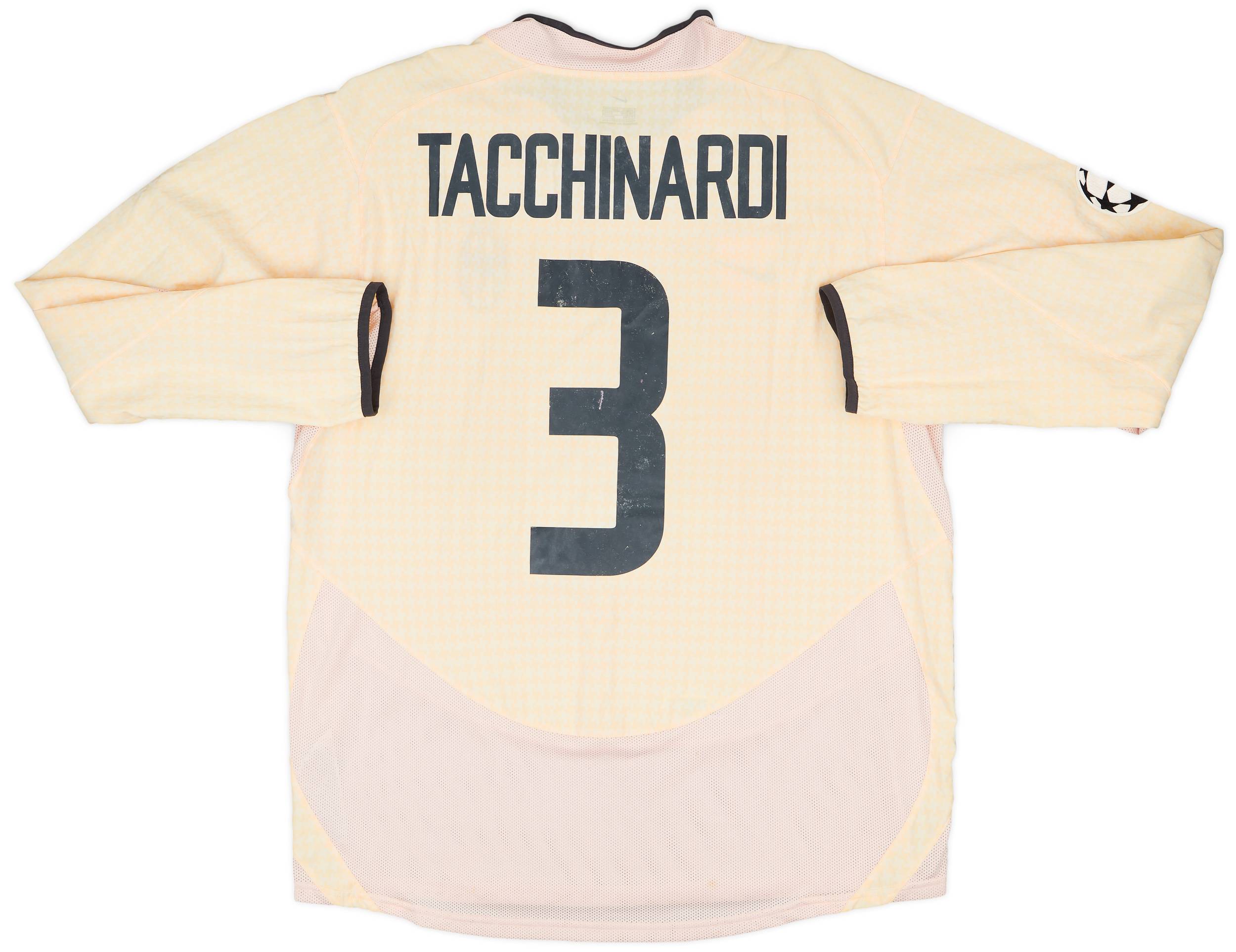 2025最新のスタイル 2003-04 Juventus Match Issue Champions League Away L/S Shirt ウェア