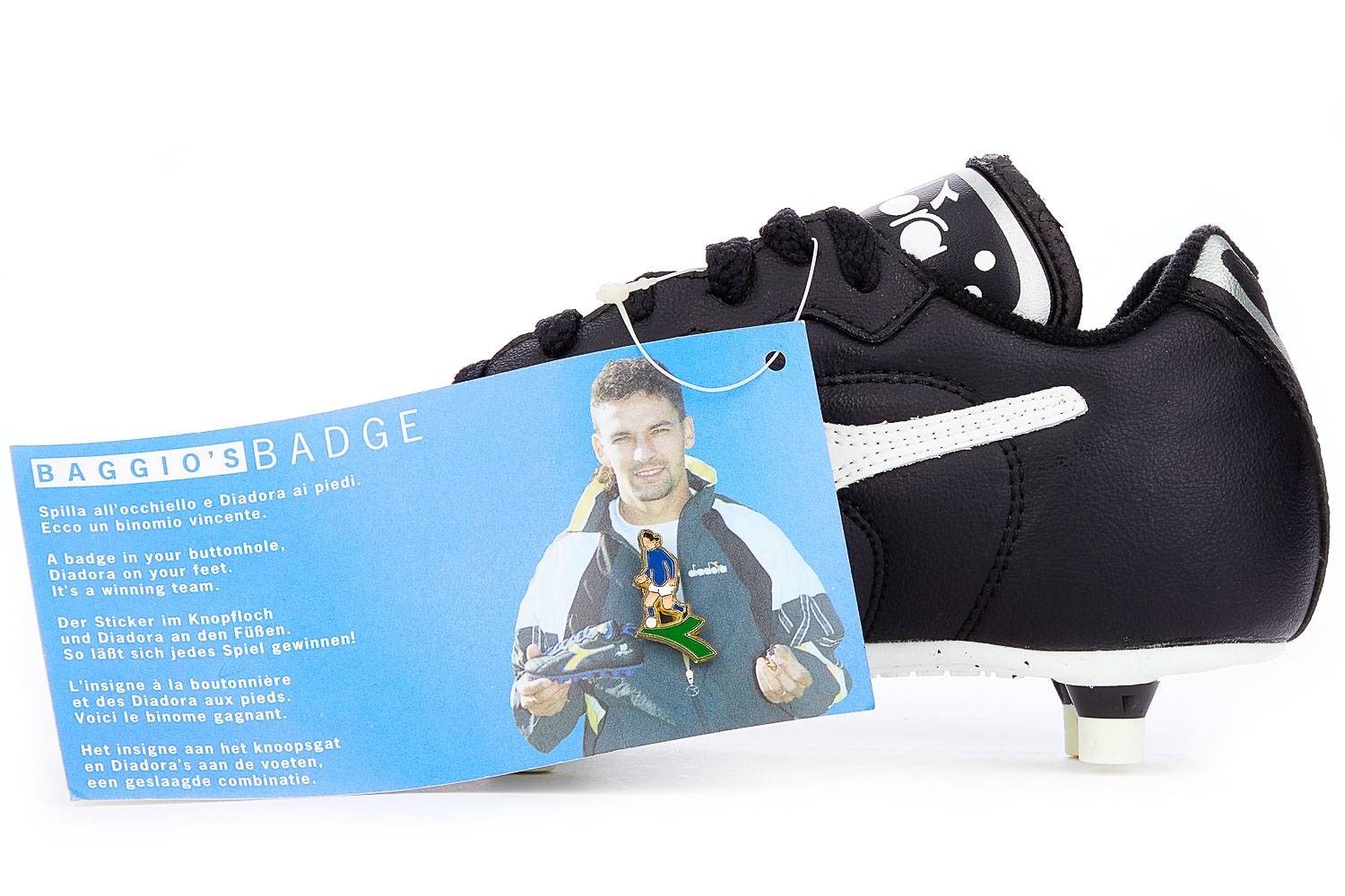 1993 Diadora 10 Baggio JR Football Boots *In Box* Kids SG 3½