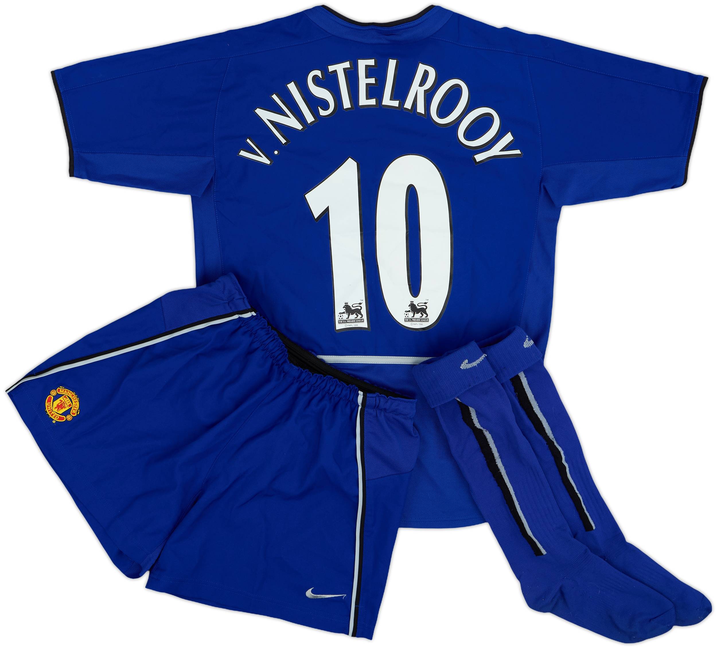 2002-03 Manchester United Full Third Kit V.Nistelrooy #10 - 8/10