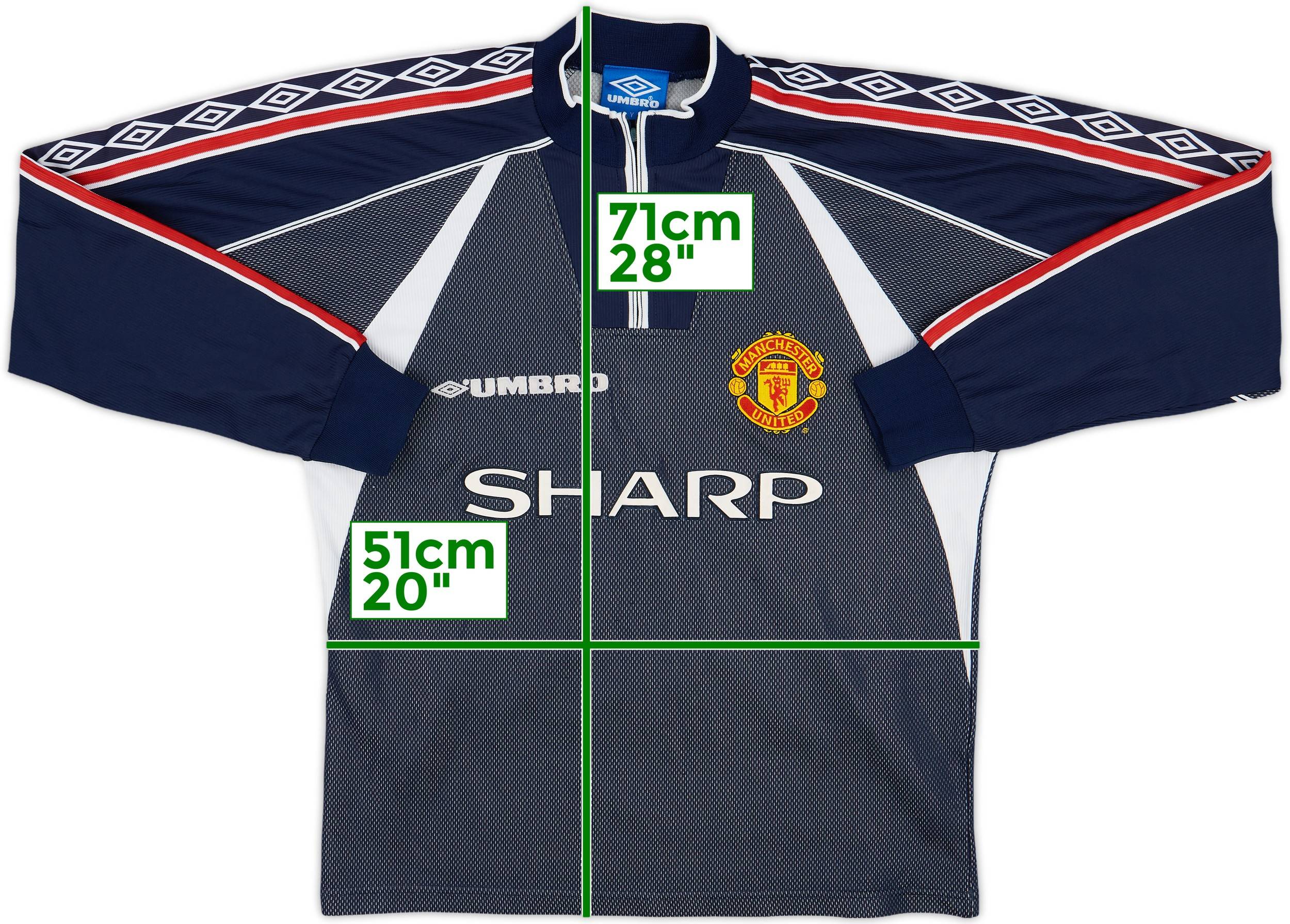 1998-99 Manchester United GK Shirt Schmeichel #1 - 7/10 - (Y)
