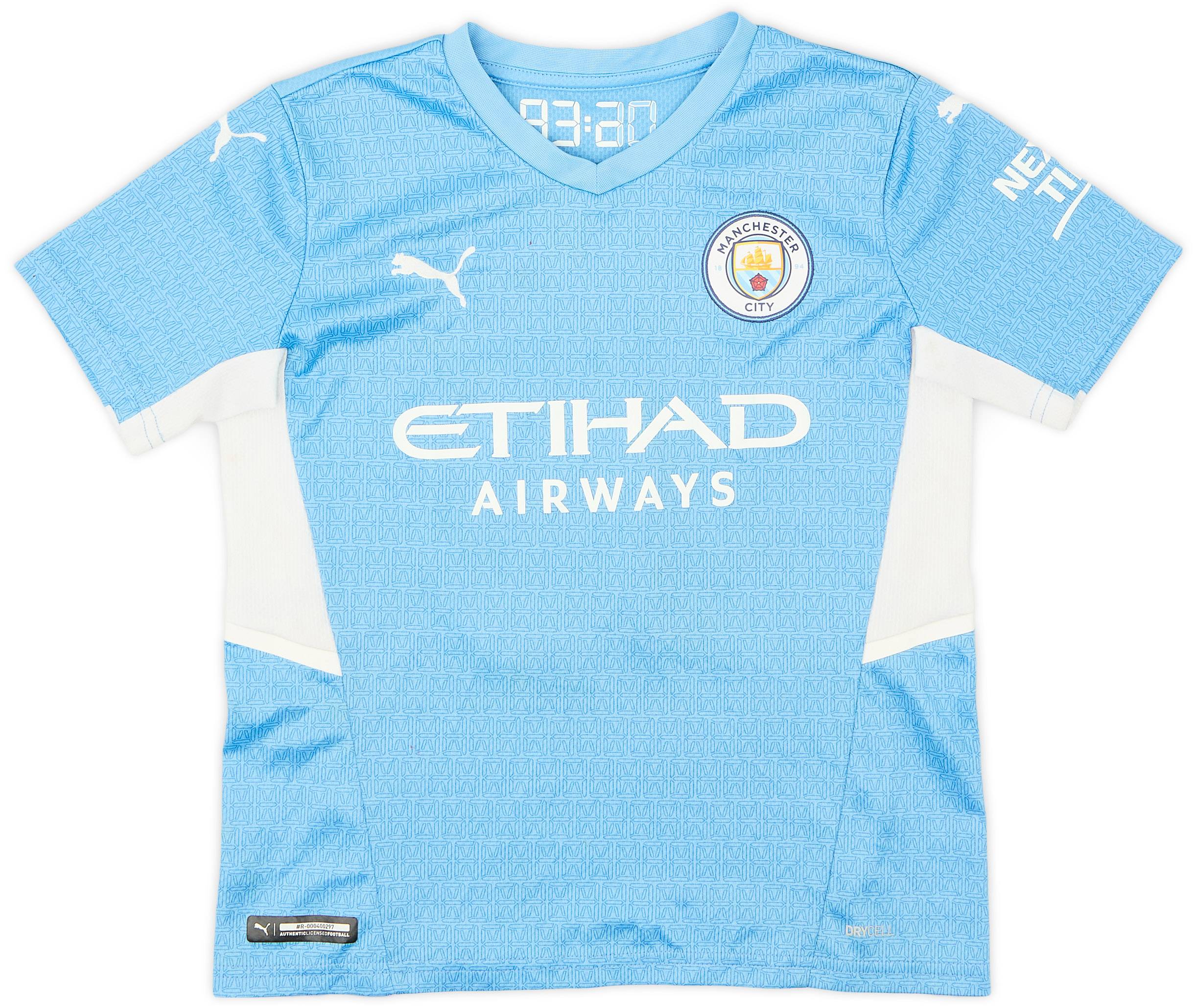 マンチェスター・シティ GREALISH 10 シャツ 2021-22 Manchester City Home Shirt Grealish #10 - 6/10 - (S
