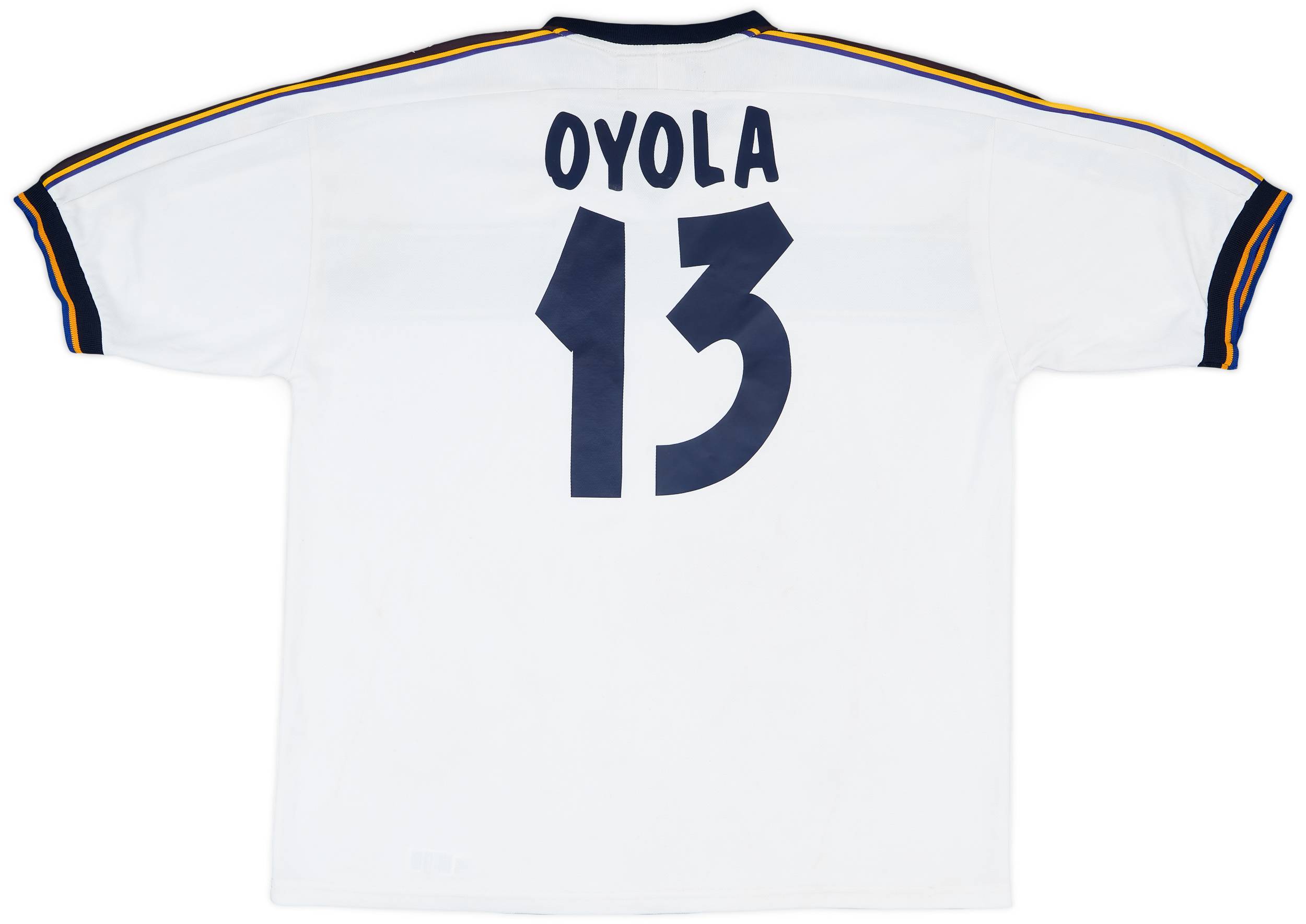 2002-03 Parma Match Issue Away Kit Oyola #13