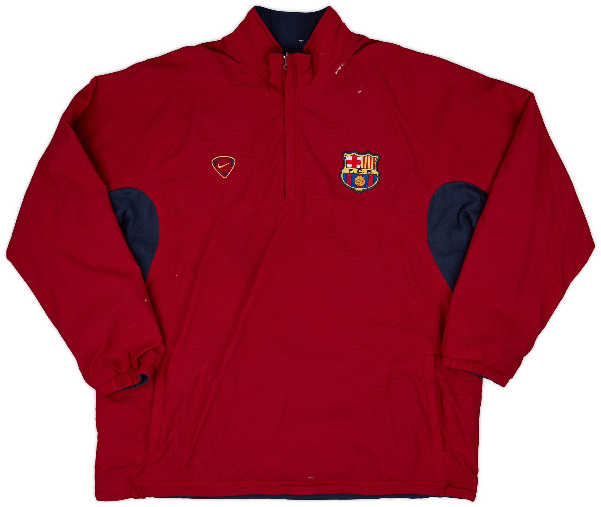 2000-02 Barcelona Nike Reversible 1/4 Zip Drill Top - 6/10
